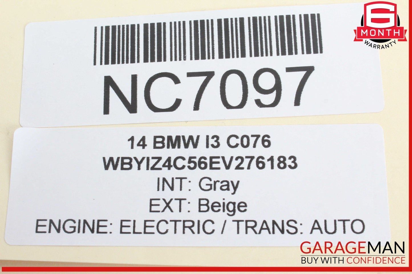 14-21 BMW i3 I01 Hybrid Aux Auxiliary Radiator Cooling Fan Motor 8608033 OEM