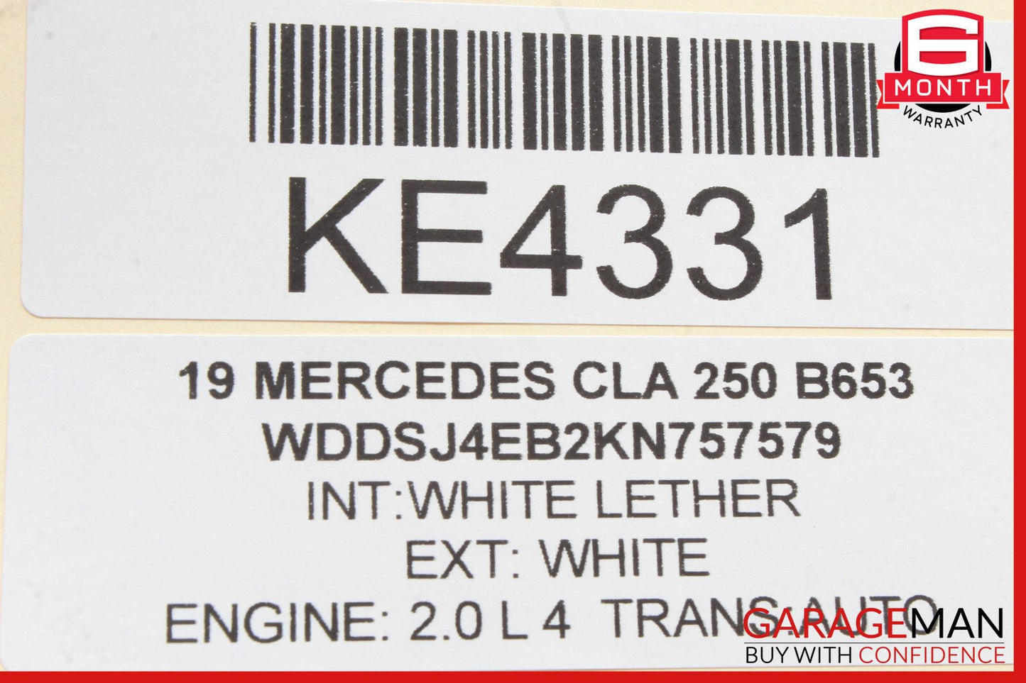 14-20 Mercedes W117 CLA250 GLA250 Front Left Driver Side Sunvisor Sun Visor OEM