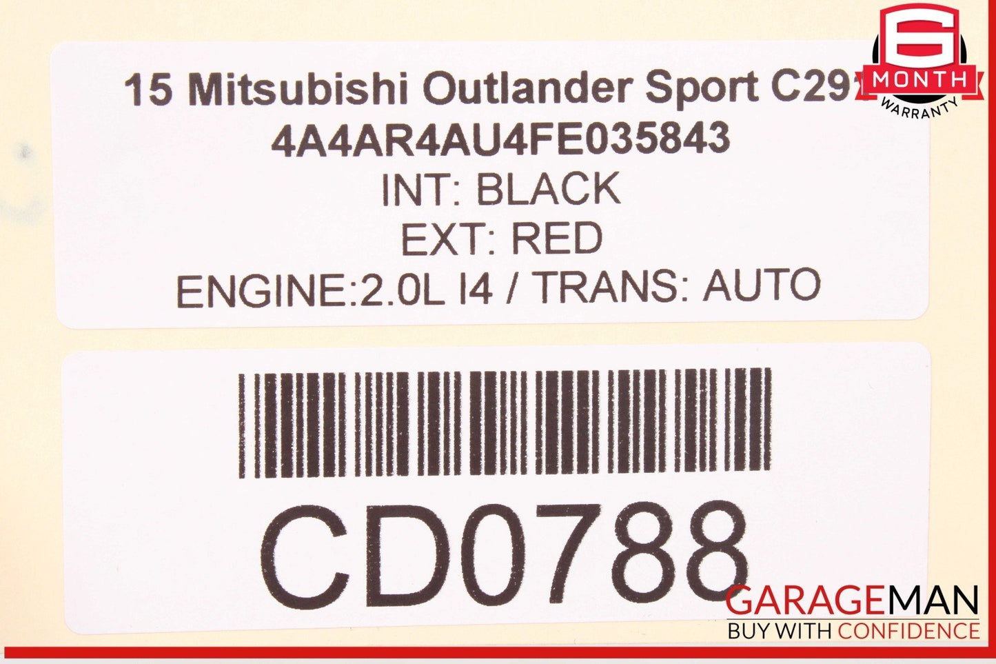11-24 Mitsubishi Outlander Sport Front Left Driver Side Door Shell Panel OEM