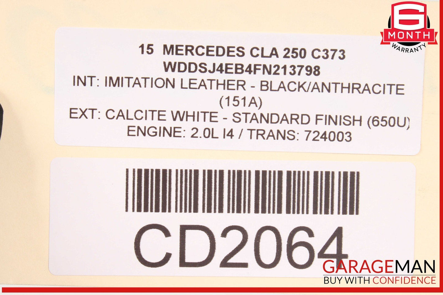 14-18 Mercedes W117 CLA250 Front Hood Bonnet Cover Panel OEM