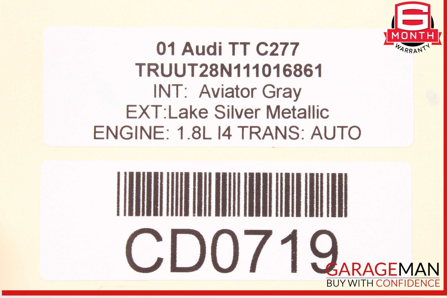 00-06 Audi TT 1.8L Engine Motor Block Assembly OEM 137k