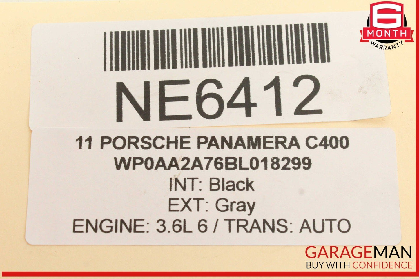10-13 Porsche Panamera 970 Rear Right Side Tail Light Lamp 97063141604 OEM