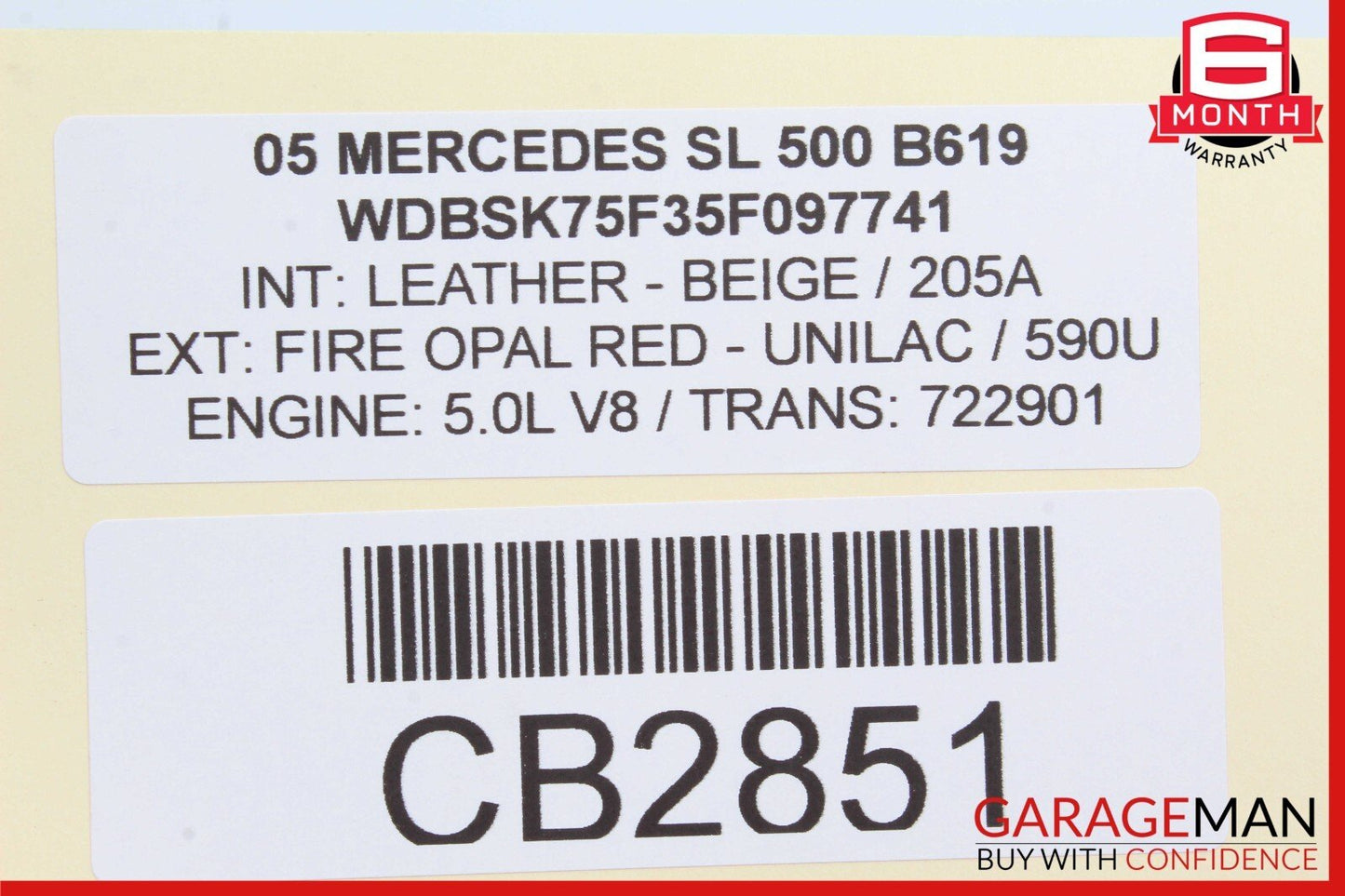 03-12 Mercedes R230 SL500 SL550 SL55 AMG Right Side Door Lock Latch Actuator