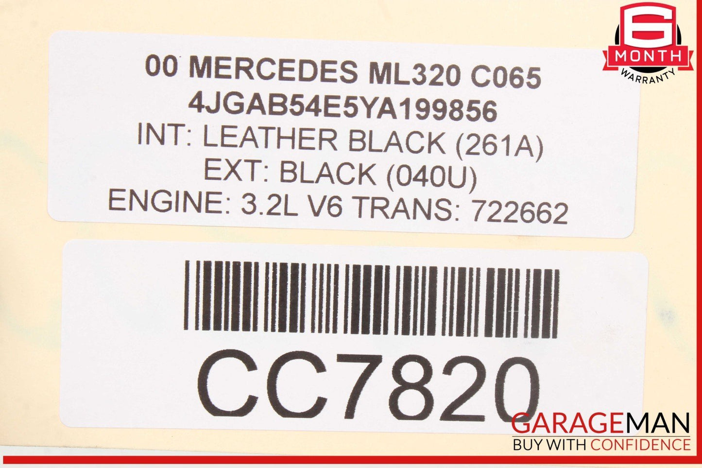 00-05 Mercedes W163 ML320 5G Automatic Transmission Tranny Assy 722.662 OEM 225k