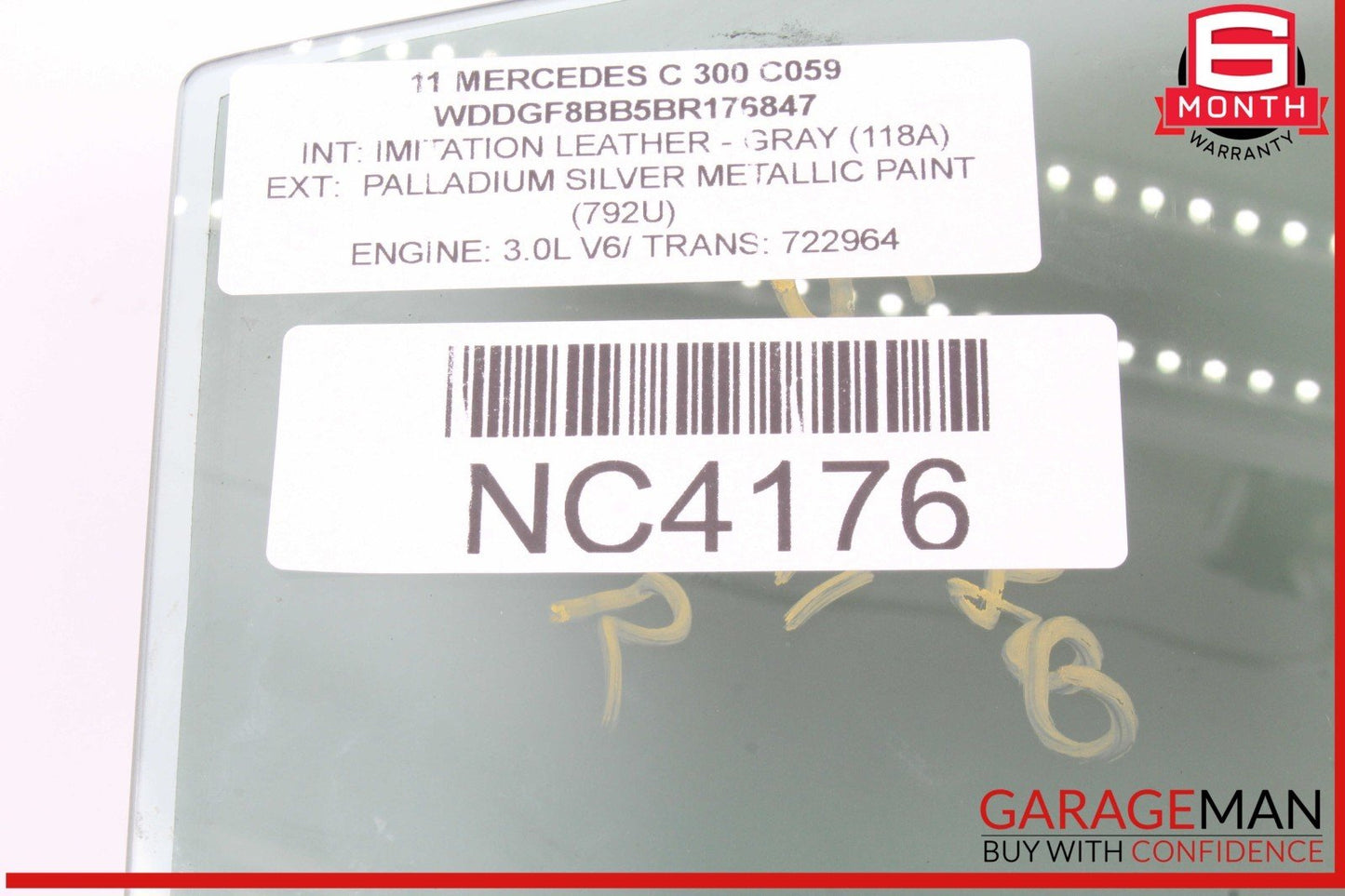 05-11 Mercedes R171 SLK300 SLK280 Front Right Side Door Window Auto Glass OEM
