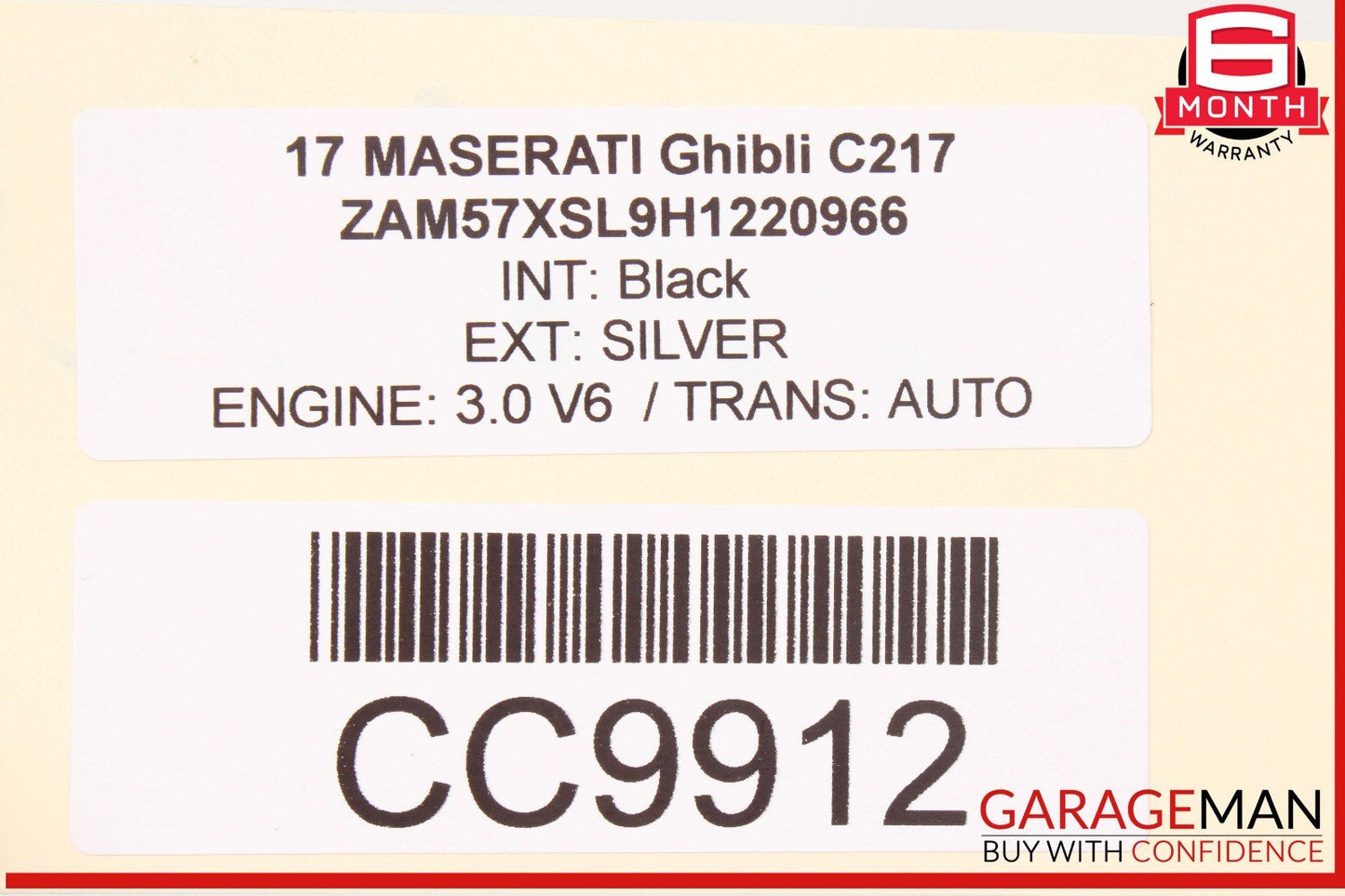 14-17 Maserati Ghibli M157 Front Left Side Lower Bottom Seat Cushion OEM