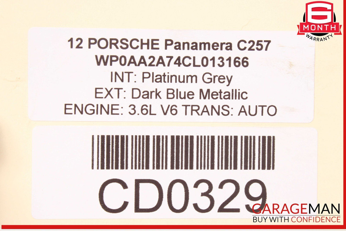 10-16 Porsche Panamera 970 Rear Sub Frame Subframe Crossmember OEM