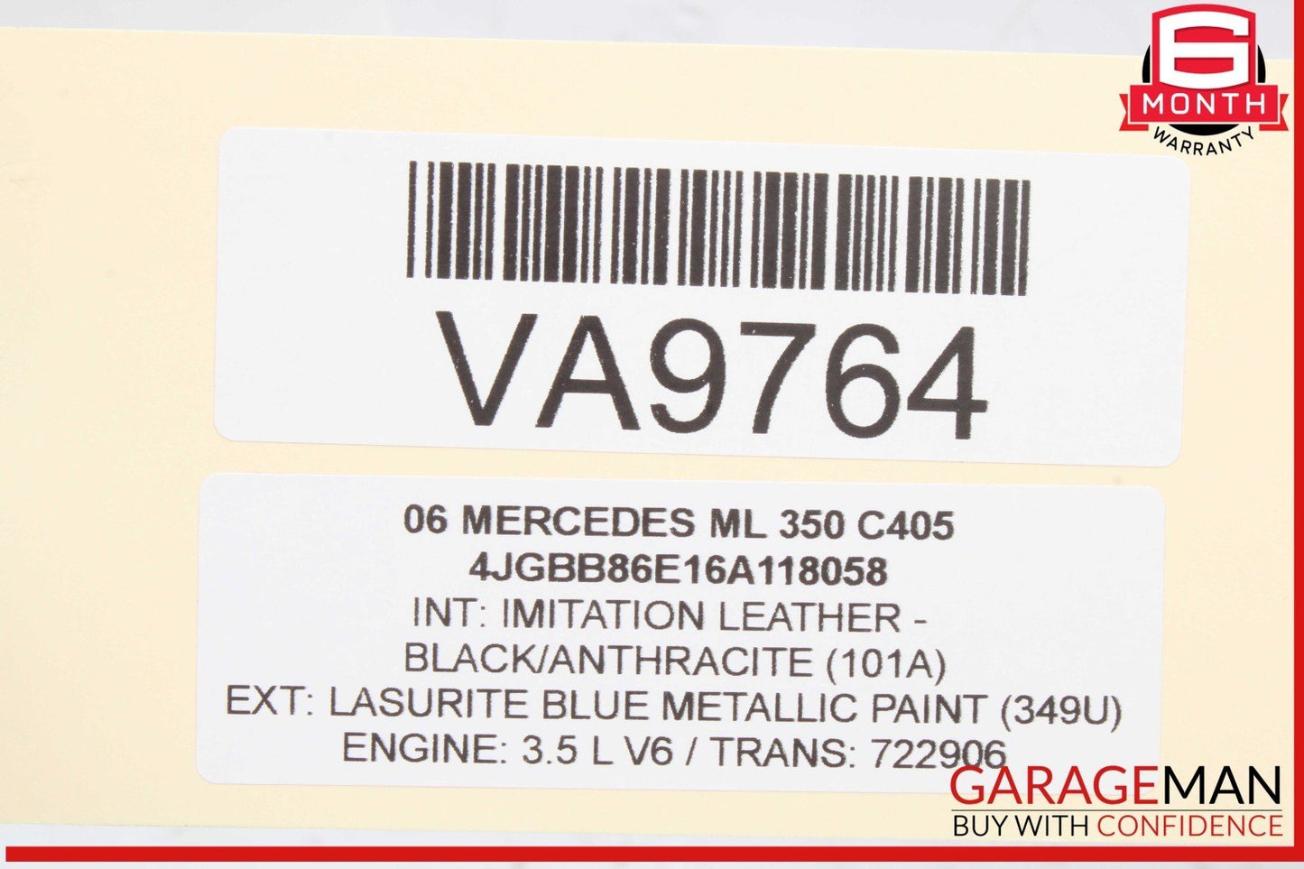 06-12 Mercedes W164 ML350 GL450 Rear Right Or Left Side Half Axle Shaft OEM