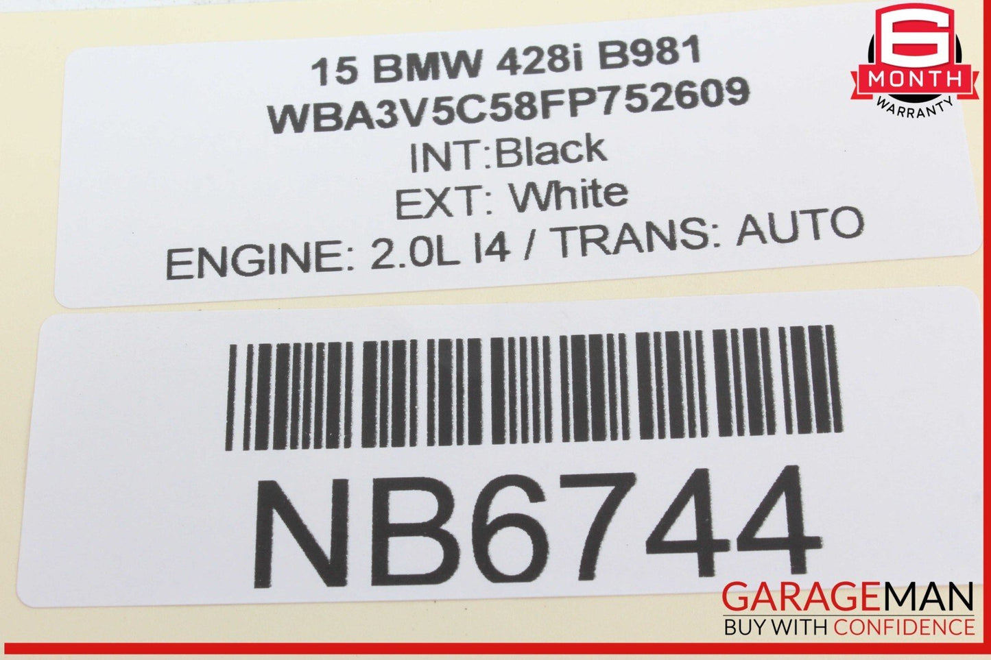 14-16 BMW 428i 435i Rear Power Distribution Fuse Box Relay Module 9337880 OEM