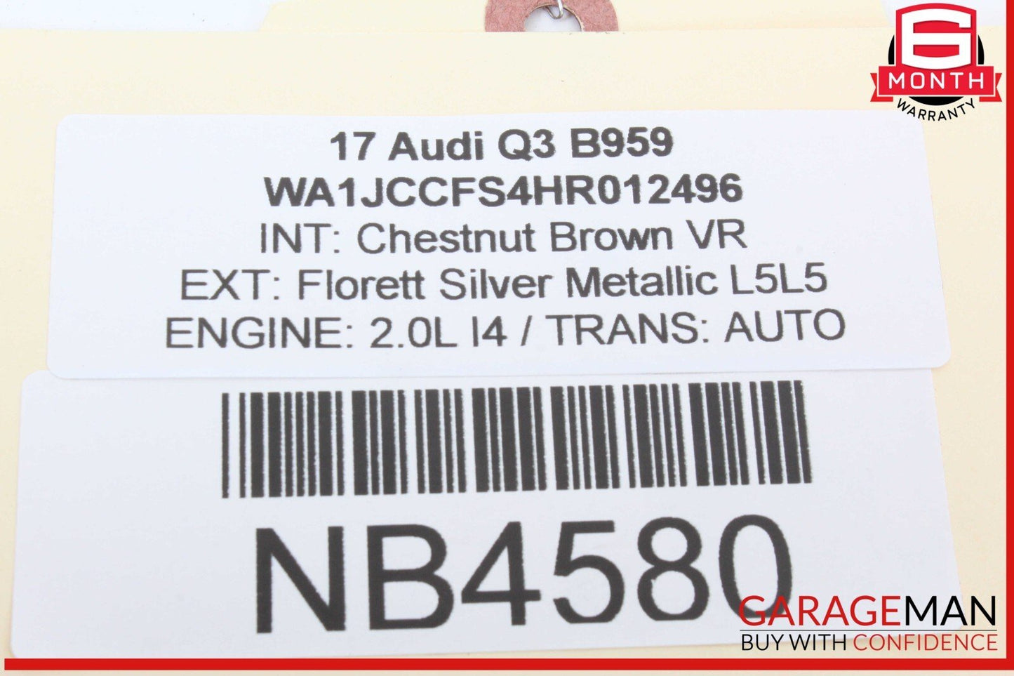15-18 Audi Q3 Rear Left & Right Side Tailgate Liftgate Lift Cylinder Struts
