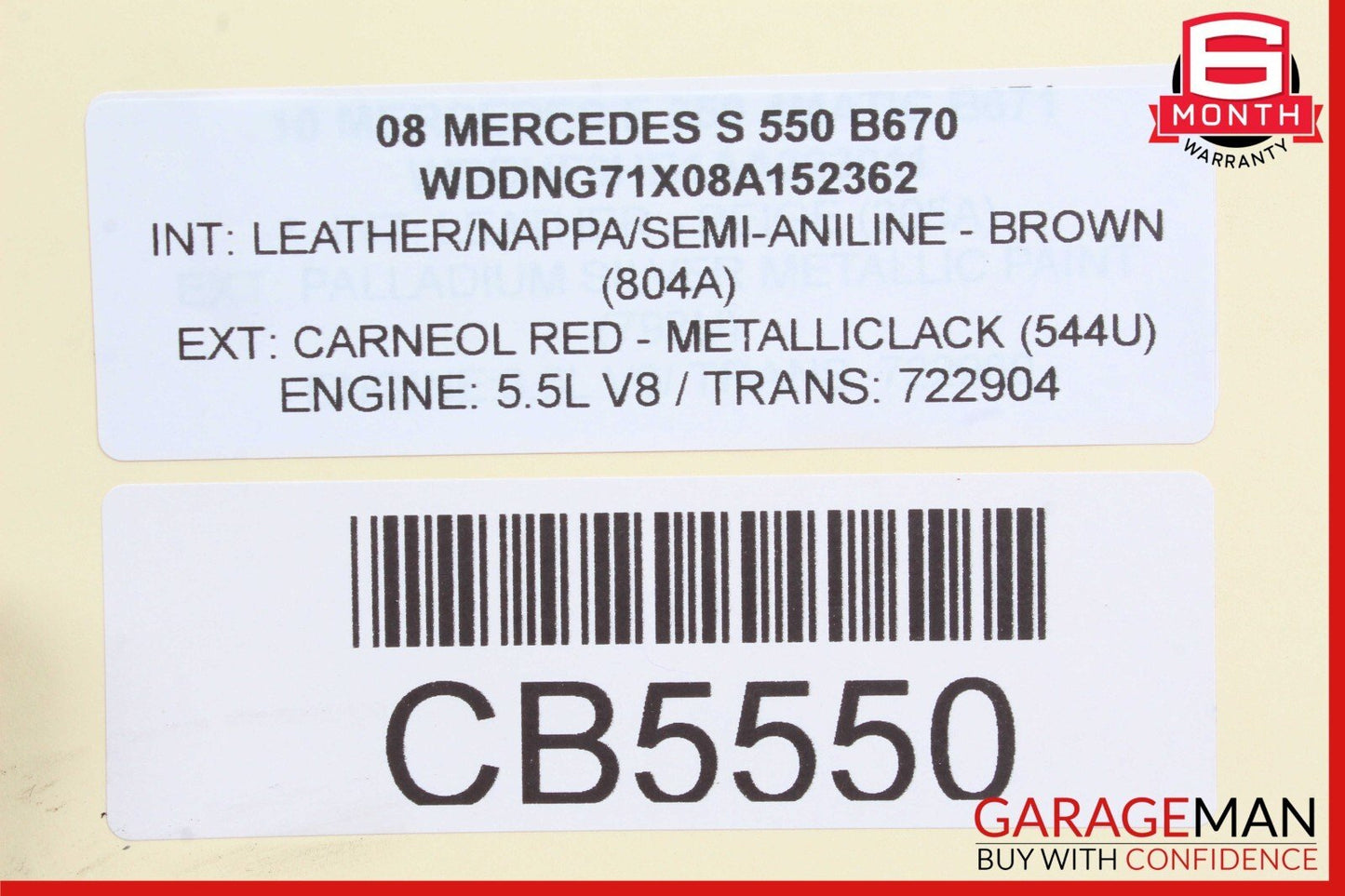 07-13 Mercedes W221 S550 S63 AMG Rear Right or Left Recline Seat Track Frame OEM