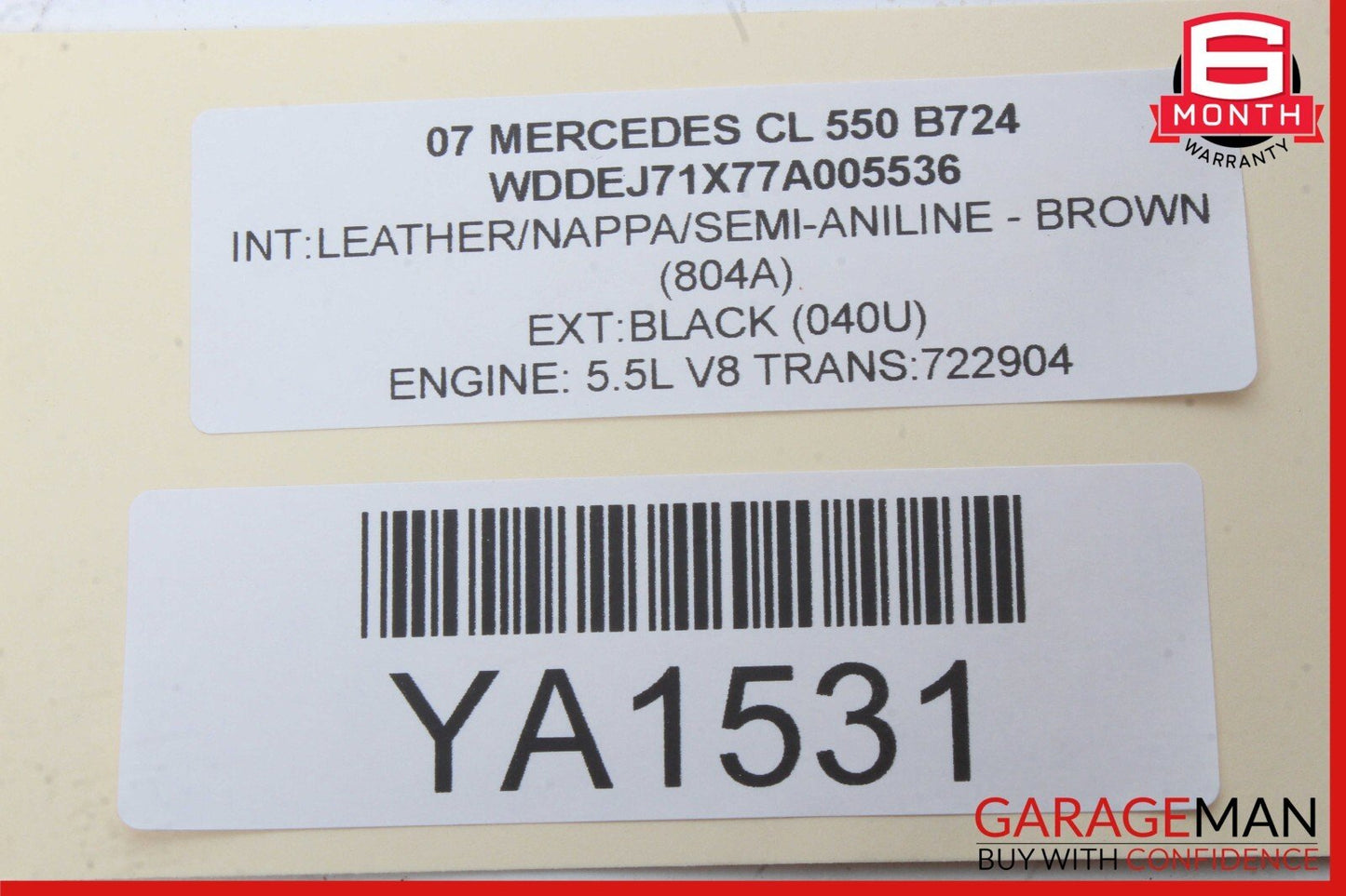 07-09 Mercedes W216 CL550 Center Console Multi Function Switch Controller Assy