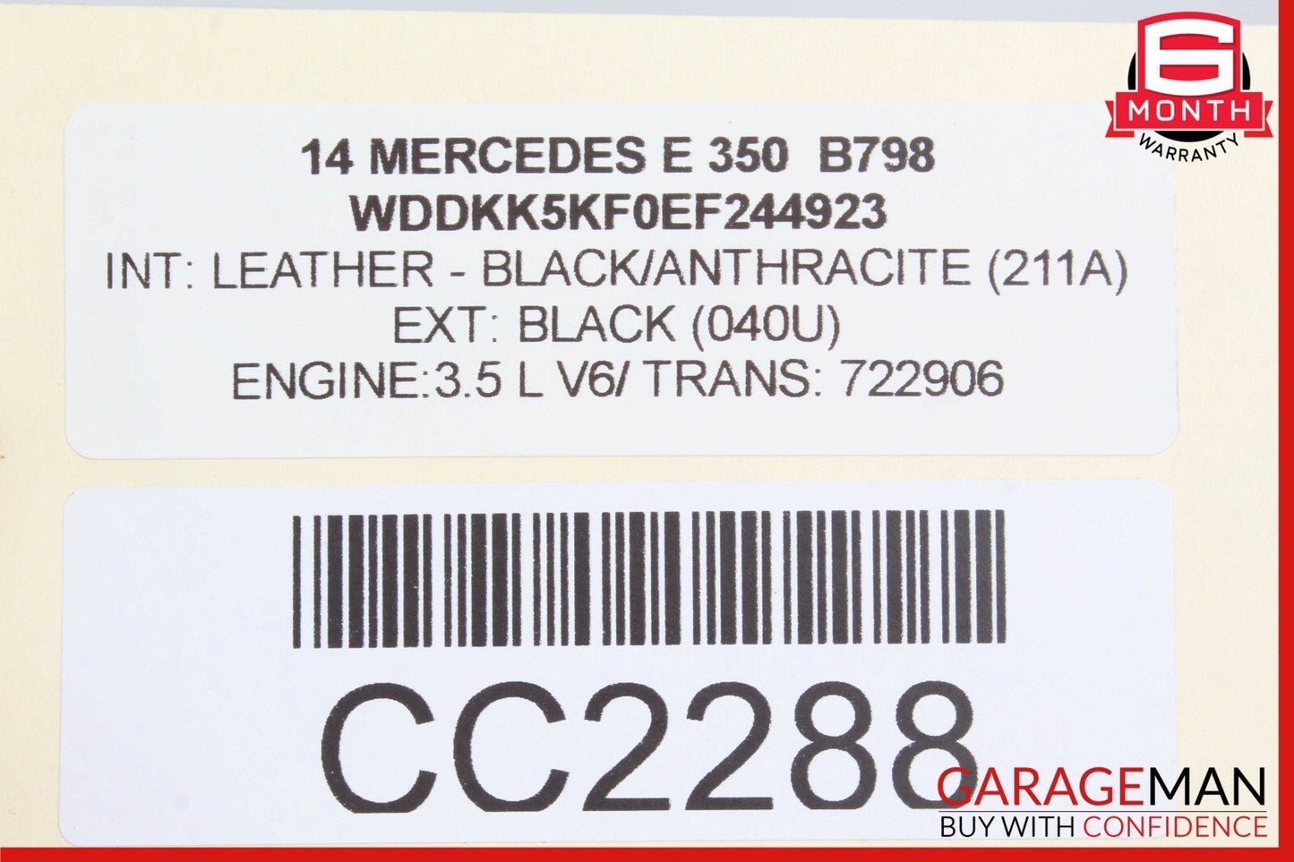 10-16 Mercedes W207 E350 Rear Right Spindle Knuckle CV Shaft Driveshaft Assy