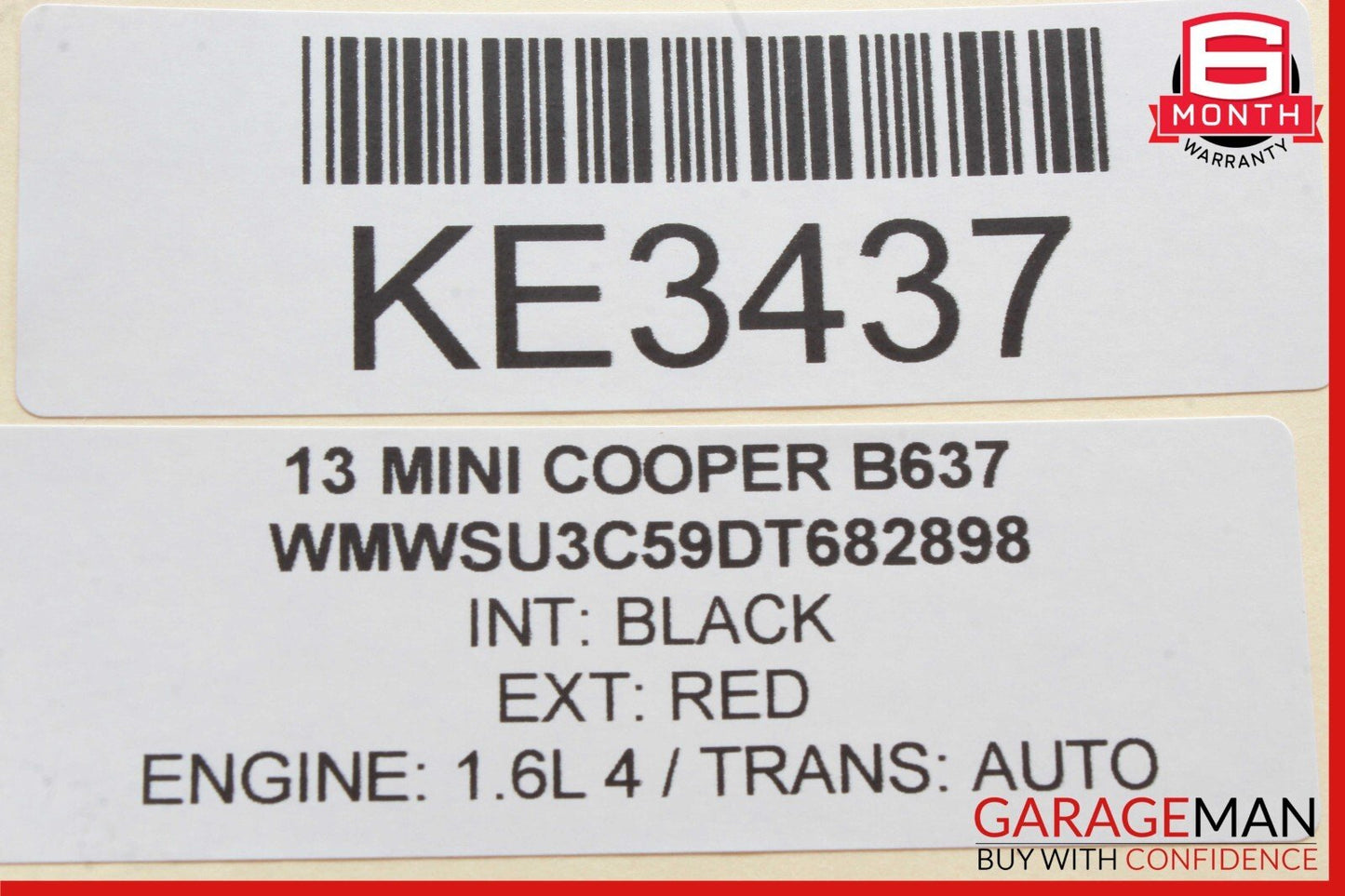 08-14 Mini Cooper Front Left Side Dashboard Trim Cover Trim 2752869 OEM