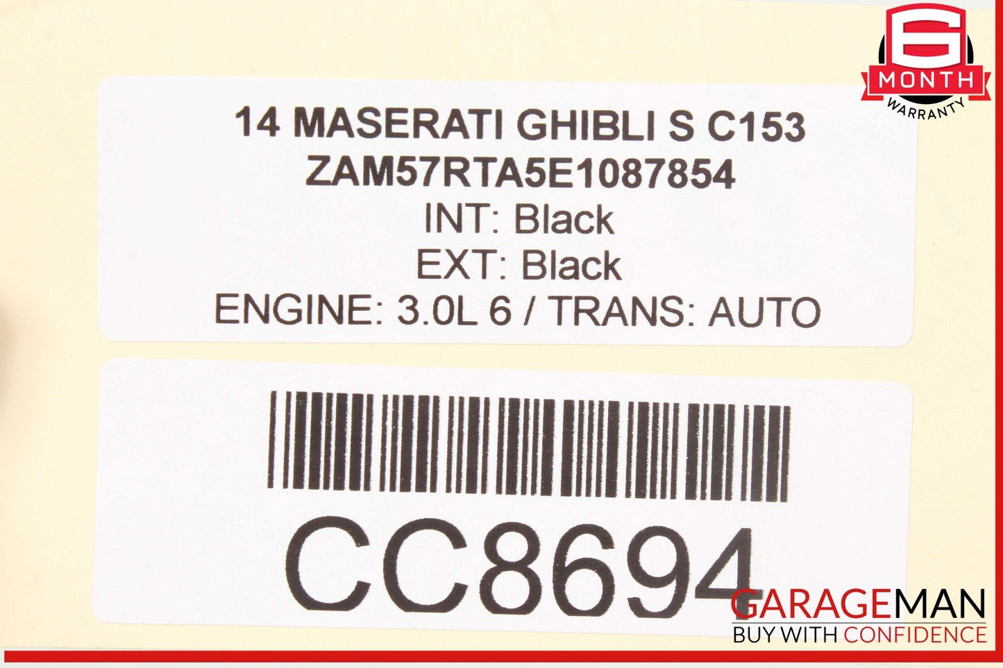 14-17 Maserati Ghibli M157 Front Right Side Lower Bottom Seat Cushion OEM