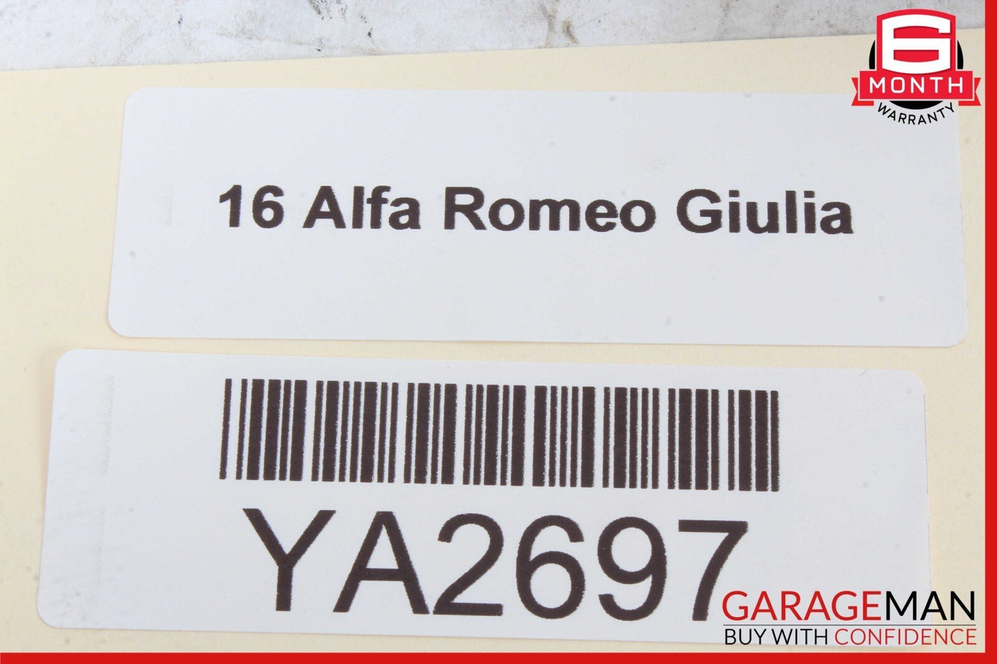 17-22 Alfa Romeo Giulia Front Right Passenger Side Sun Visor Sunvisor OEM