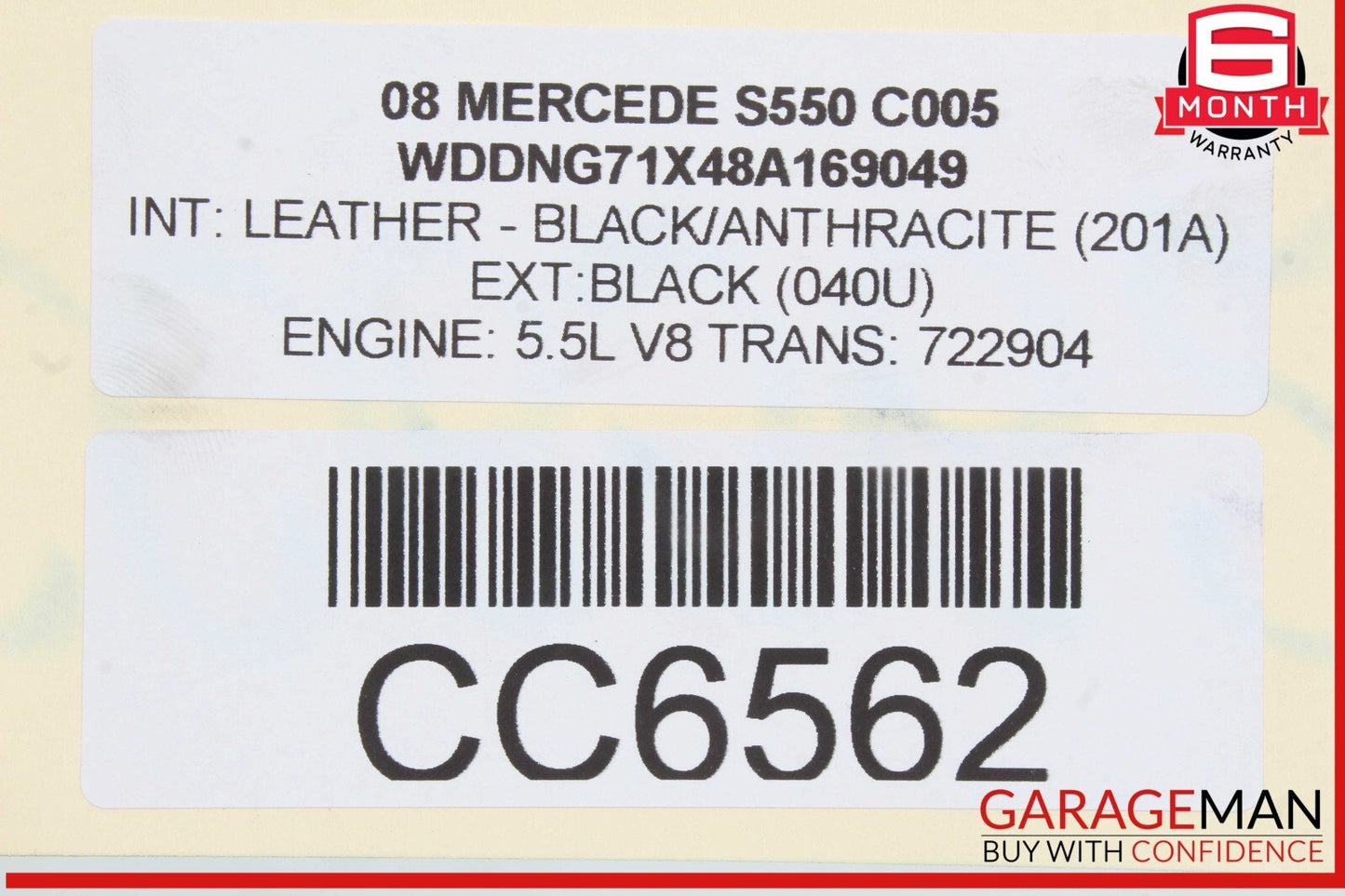 07-09 Mercedes W221 S550 S450 Upper Radiator Core Support Headlight Bracket OEM