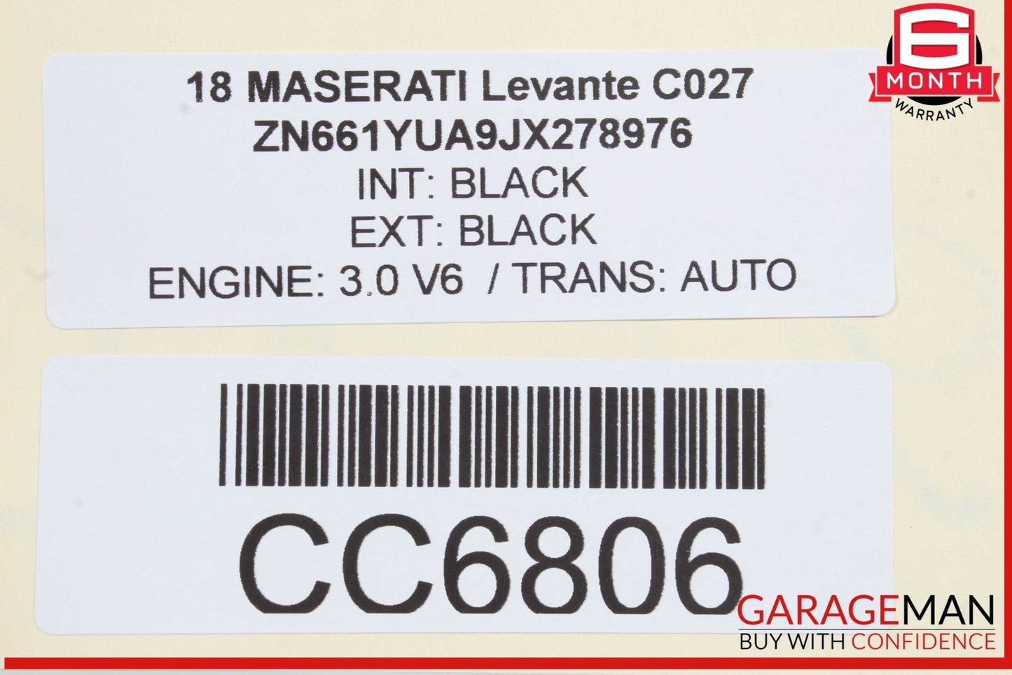 17-24 Maserati Levante M161 Trunk Lid Liftgate Tailgate Hatch Shell OEM