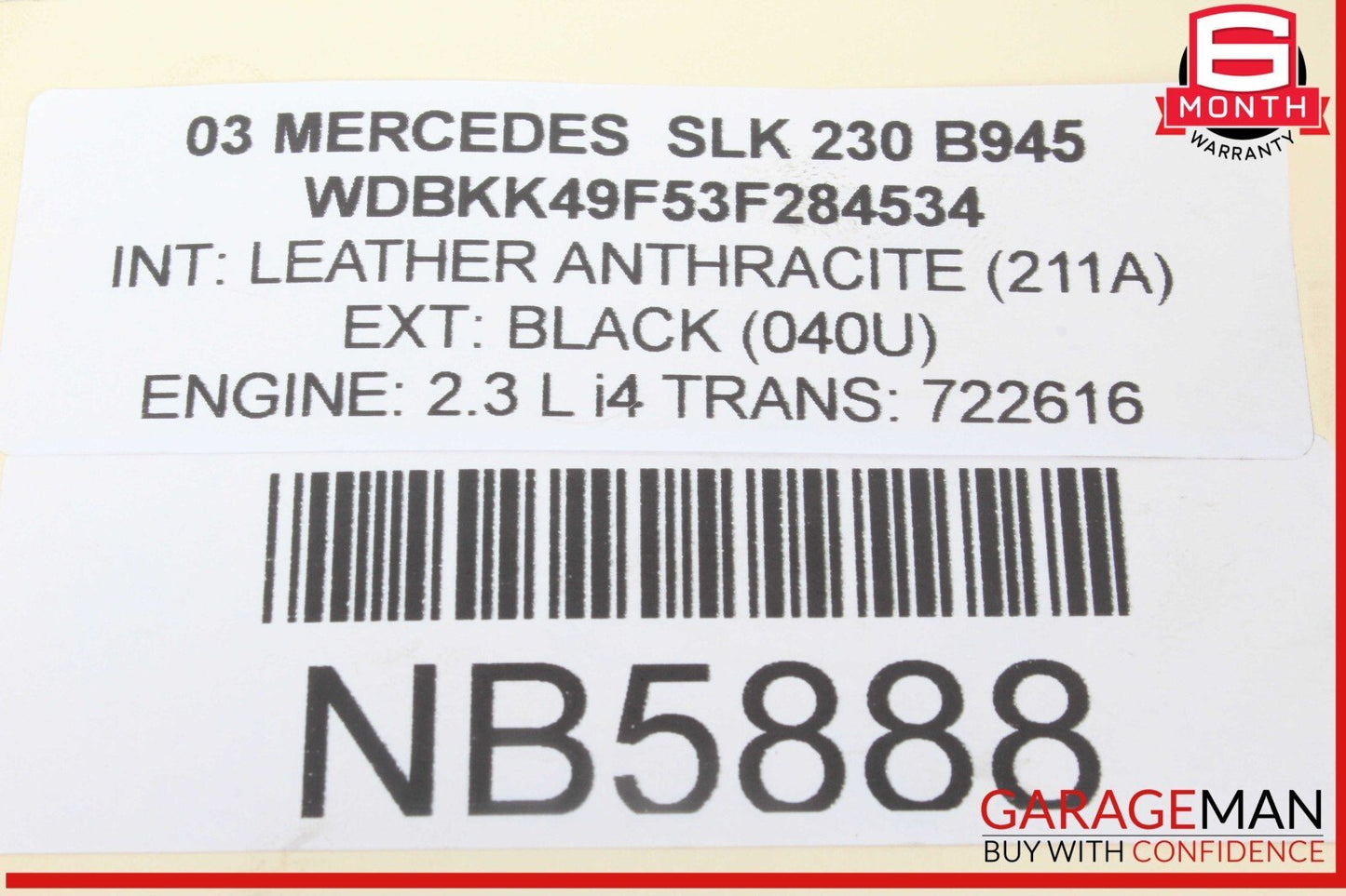 97-04 Mercedes R170 SLK230 Rear Left & Right Side Brake Caliper Calipers Set