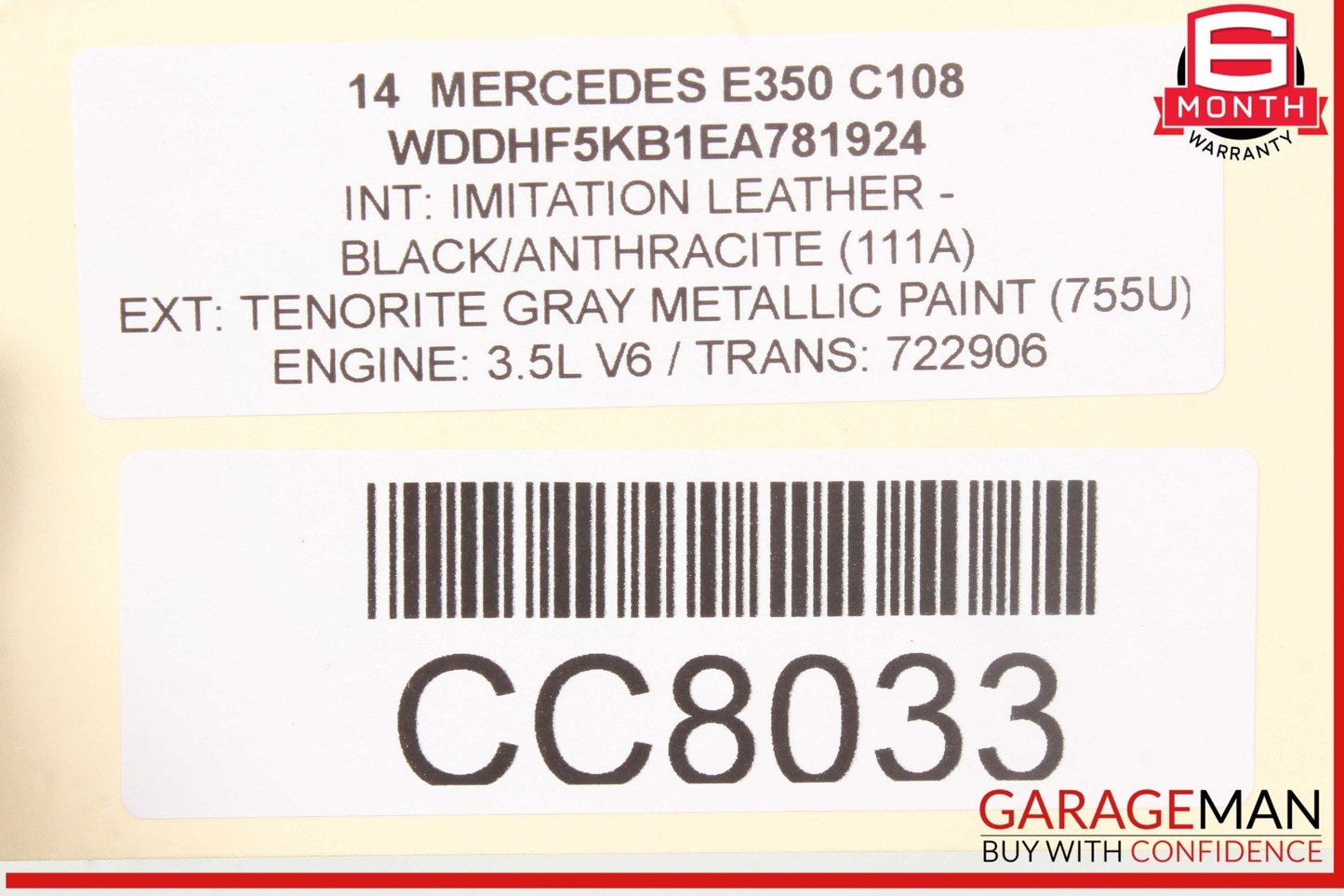 10-16 Mercedes W212 E350 E550 Front Right Passenger Seat Cushion Top Upper OEM
