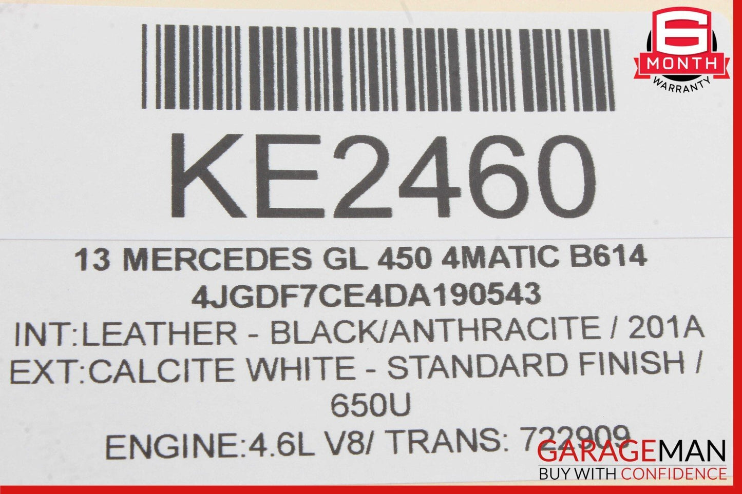 13-19 Mercedes X166 GL450 GLS550 GL63 AC A/C Rear Heater Blower Motor Fan OEM