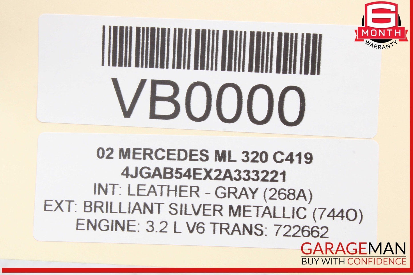 98-05 Mercedes W163 ML320 Lower Engine Motor Oil Pan 1120141203 OEM