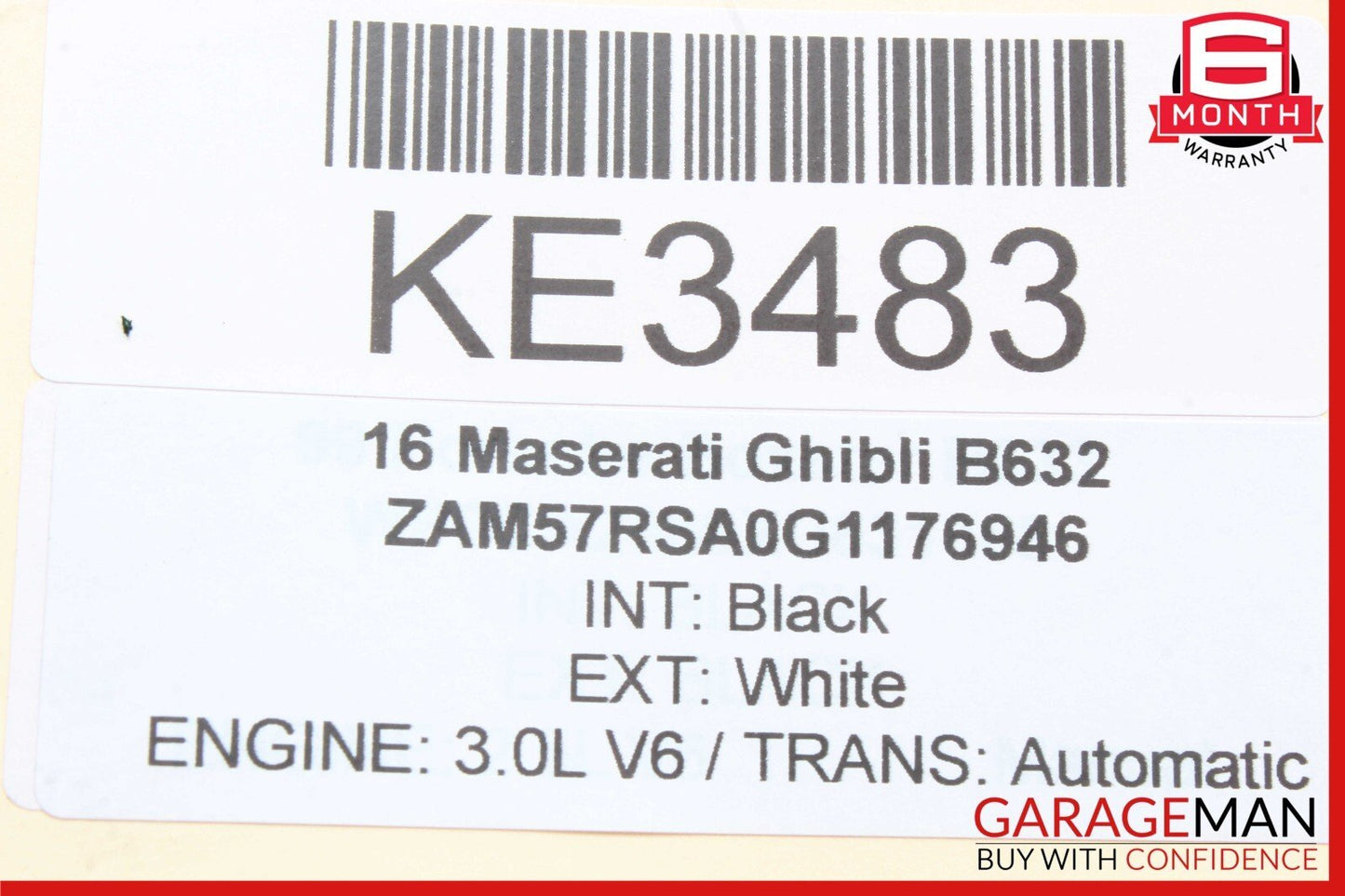 14-21 Maserati Ghibli Intercooler left Driver Side Hose Tube Pipe OEM