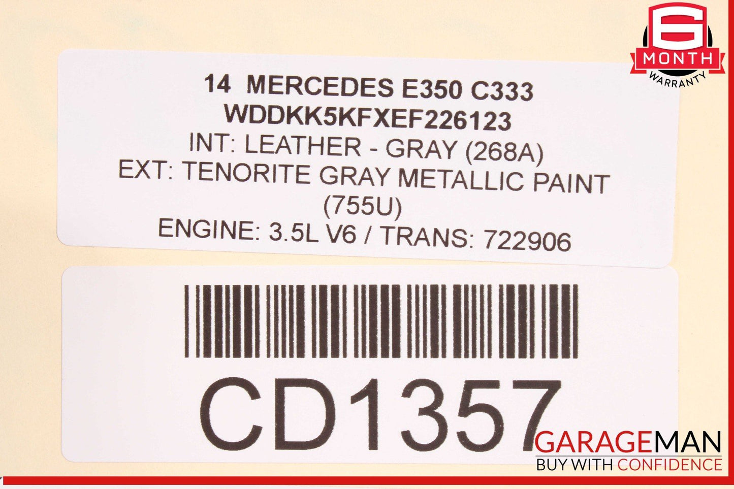 14-16 Mercedes W212 E350 E400 Rear Bumper Cover Shell Panel OEM