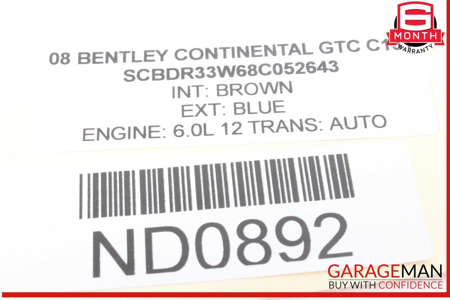03-12 Bentley Continental GTC Exhaust Muffler Tips Left and Right Set OEM