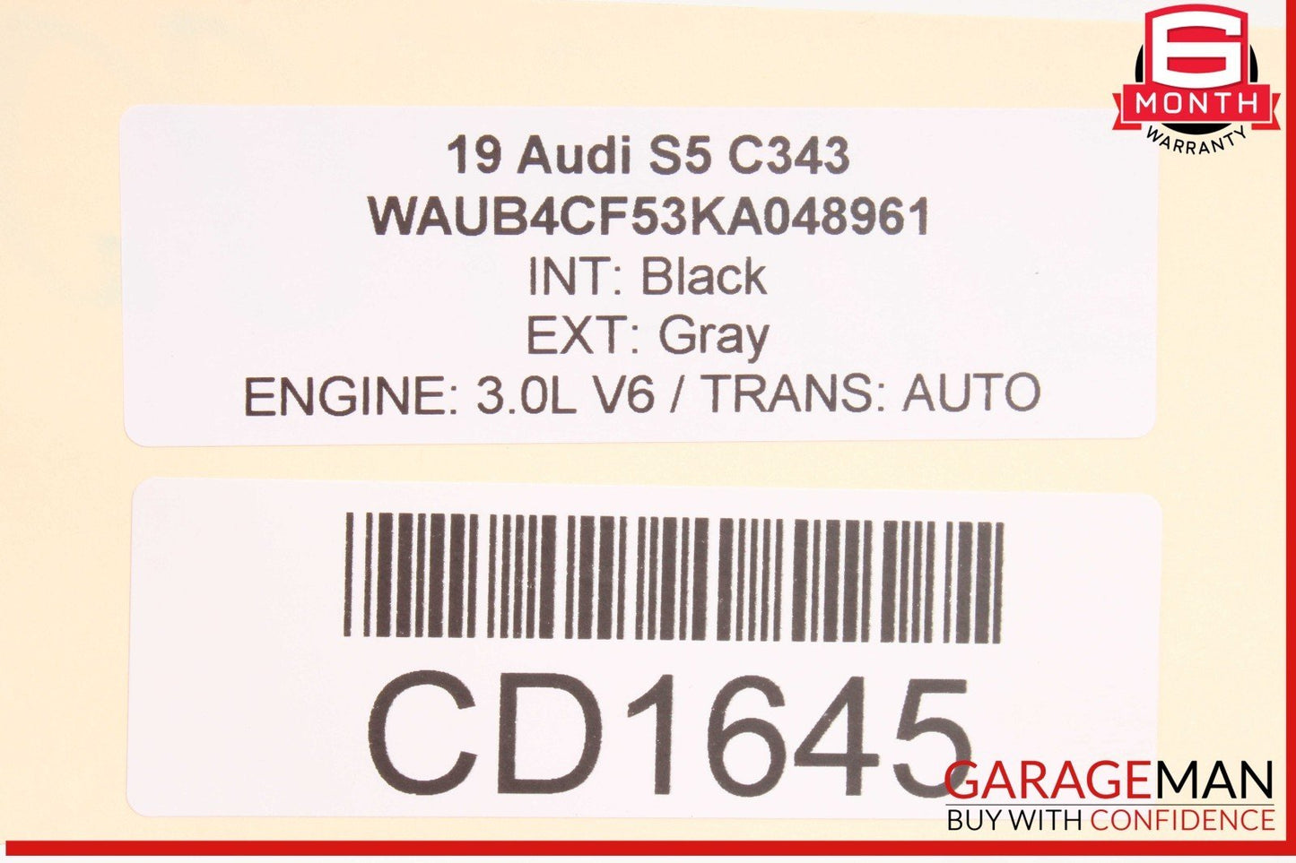 18-24 Audi S5 A5 RS5 Sportback Rear Trunk Hatch Deck Lid Assembly OEM