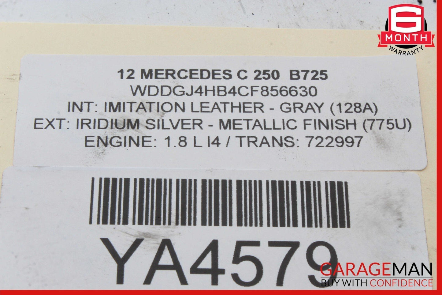 12-15 Mercedes W204 C250 SLK250 M271 1.8L Turbo Turbocharger IHI 2710903680 OEM