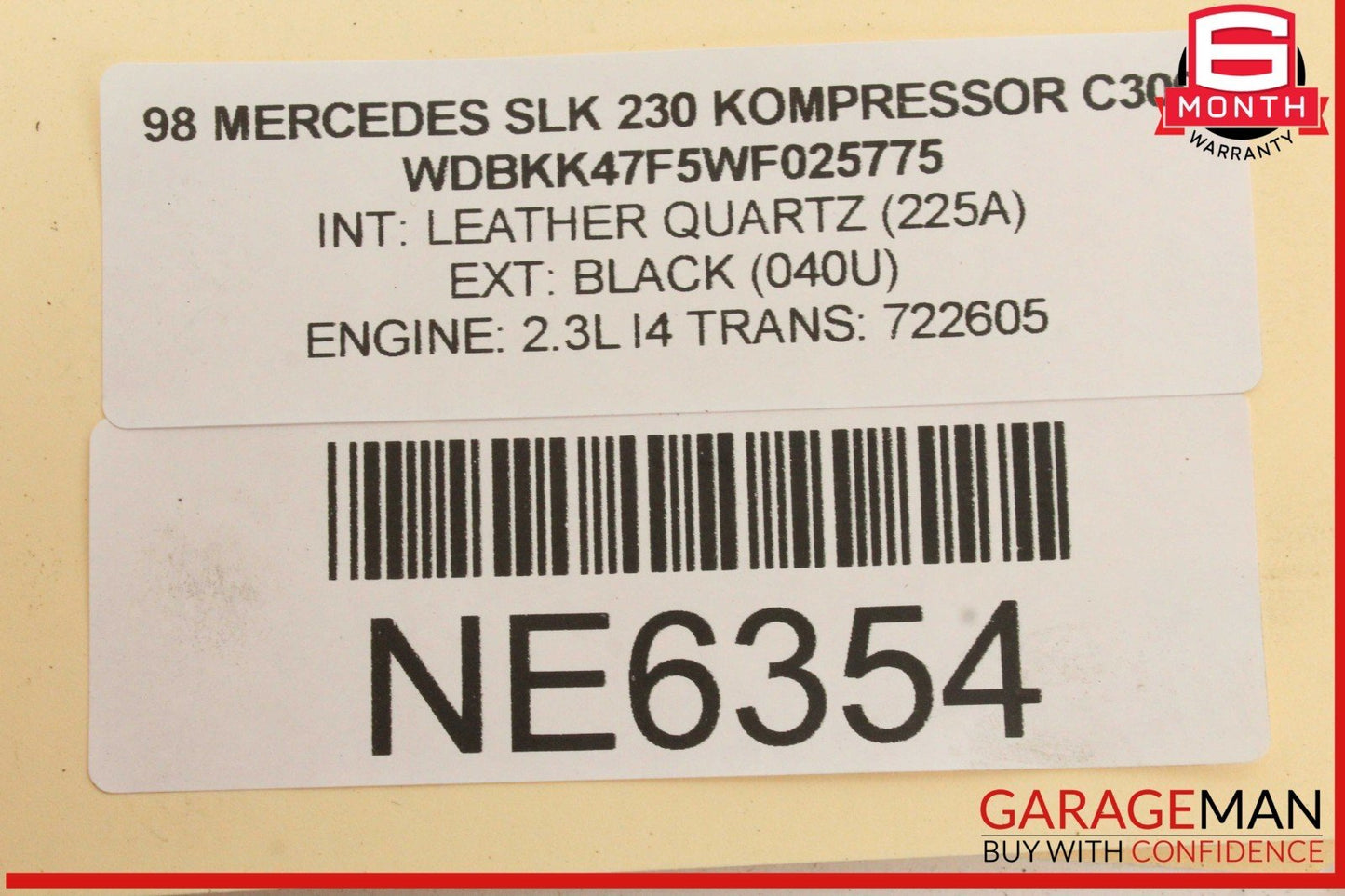 97-04 Mercedes R170 SLK230 Kompressor Front Left Driver Side Headlight Lamp OEM