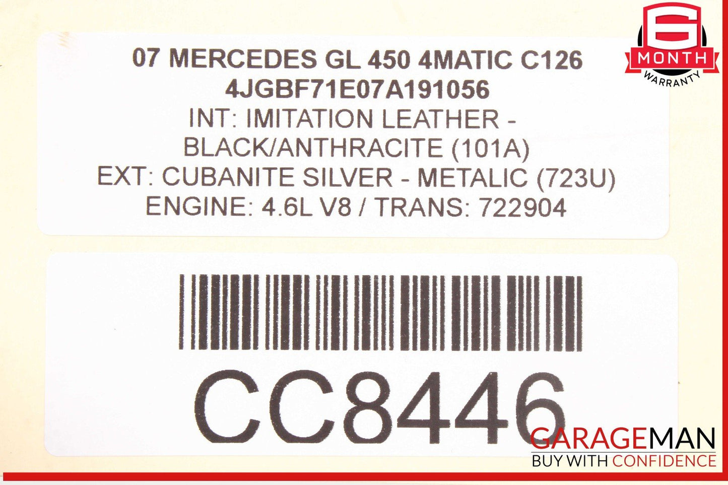 07-12 Mercedes X164 GL450 722.9 7G 4Matic Automatic Transmission Tranny 167k