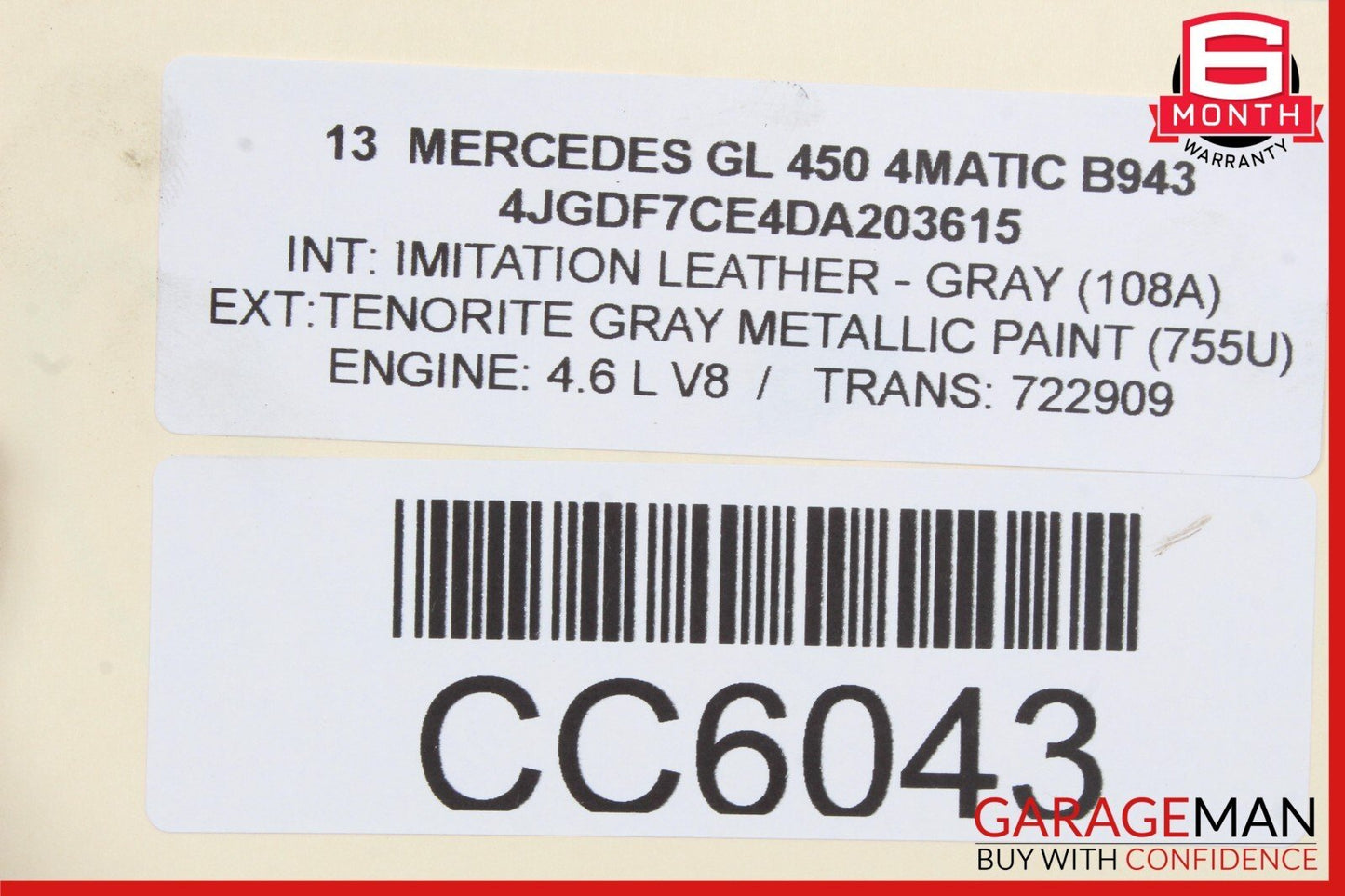 12-16 Mercedes X166 GL450 ML550 722.9 7G Automatic Transmission 722.909 OEM 126k
