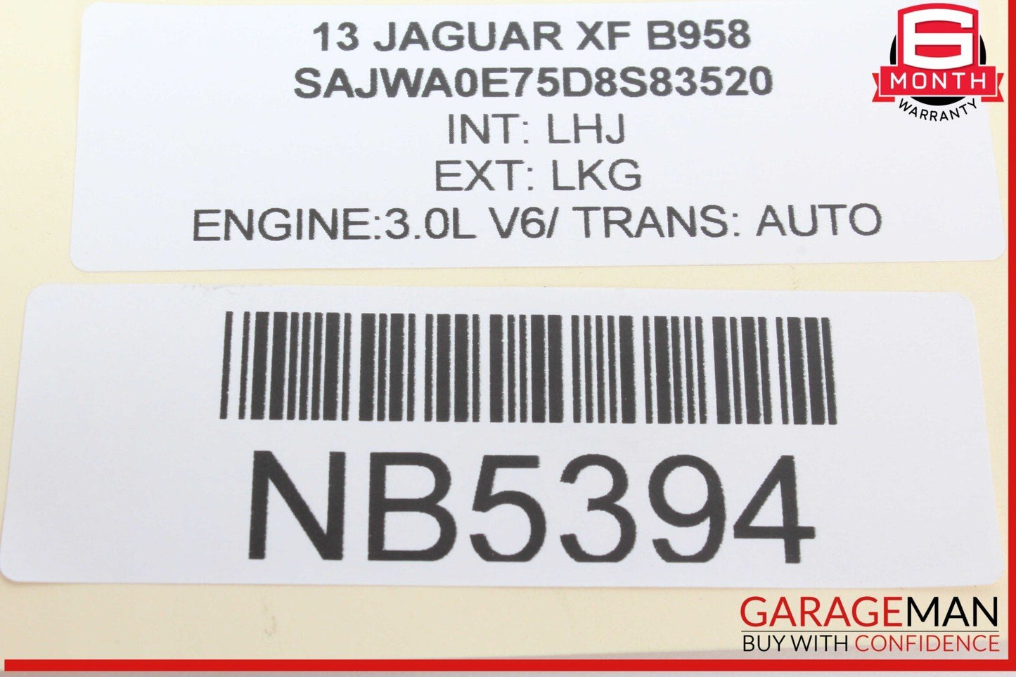 12-15 Jaguar X250 XF Steering Wheel w/ Paddle Shifters Black CX23ABLEG OEM