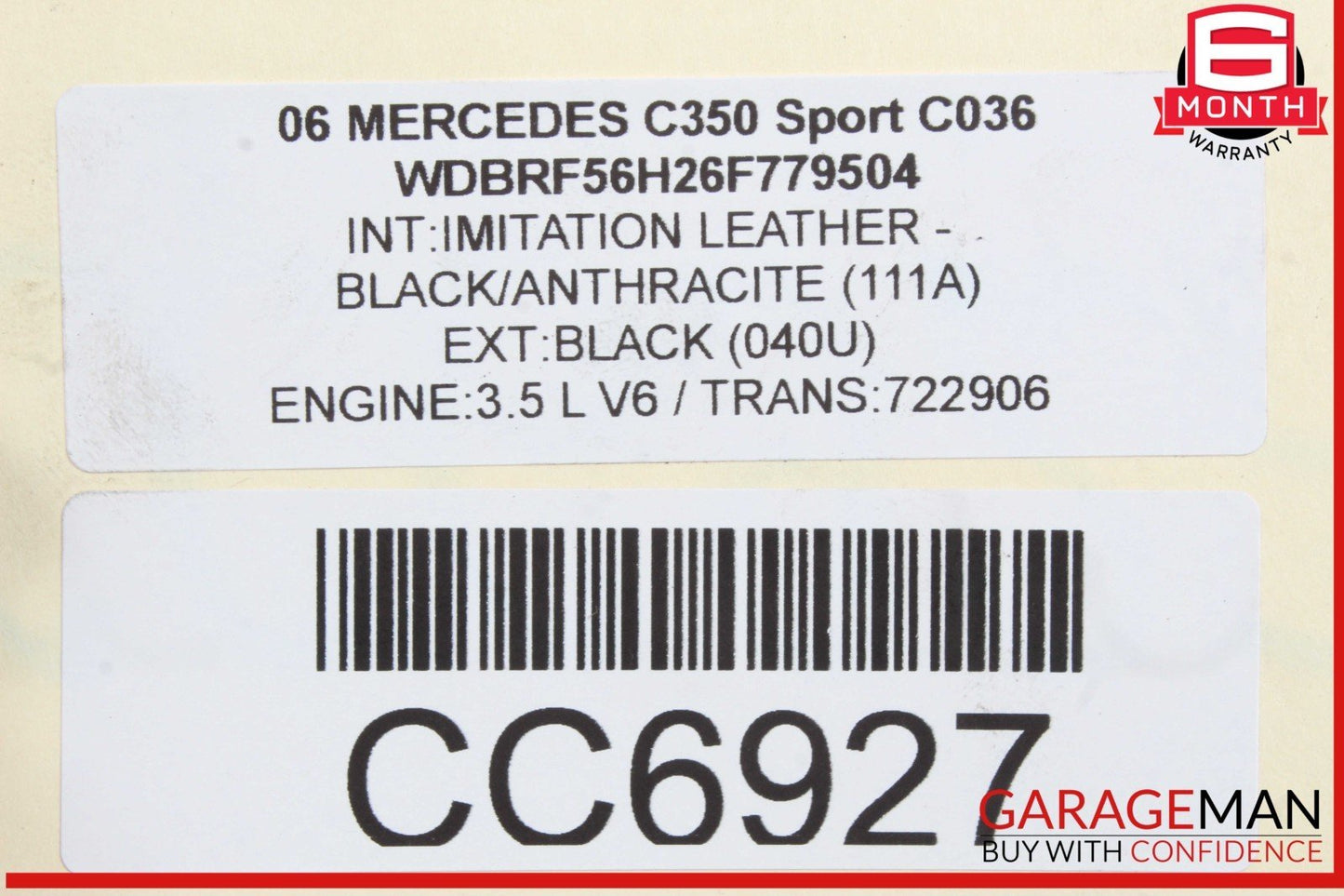 05-11 Mercedes W203 C350 E350 RWD 7G Tronic Automatic Transmission Assembly 220k