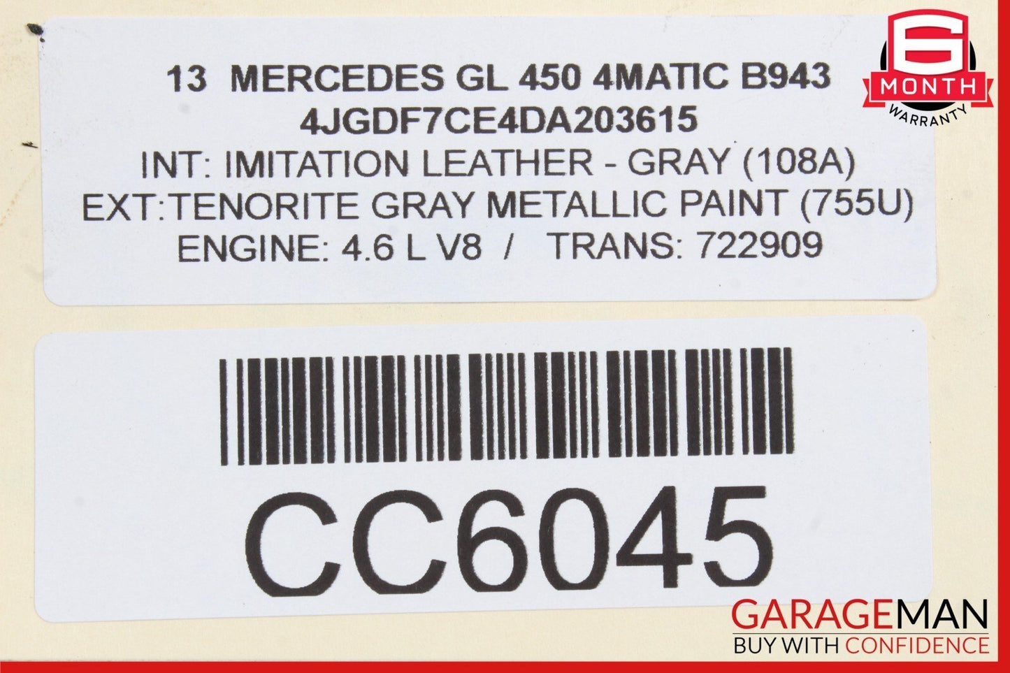 12-16 Mercedes X166 GL450 ML550 722.9 7G Automatic Transmission 722.909 OEM 98k