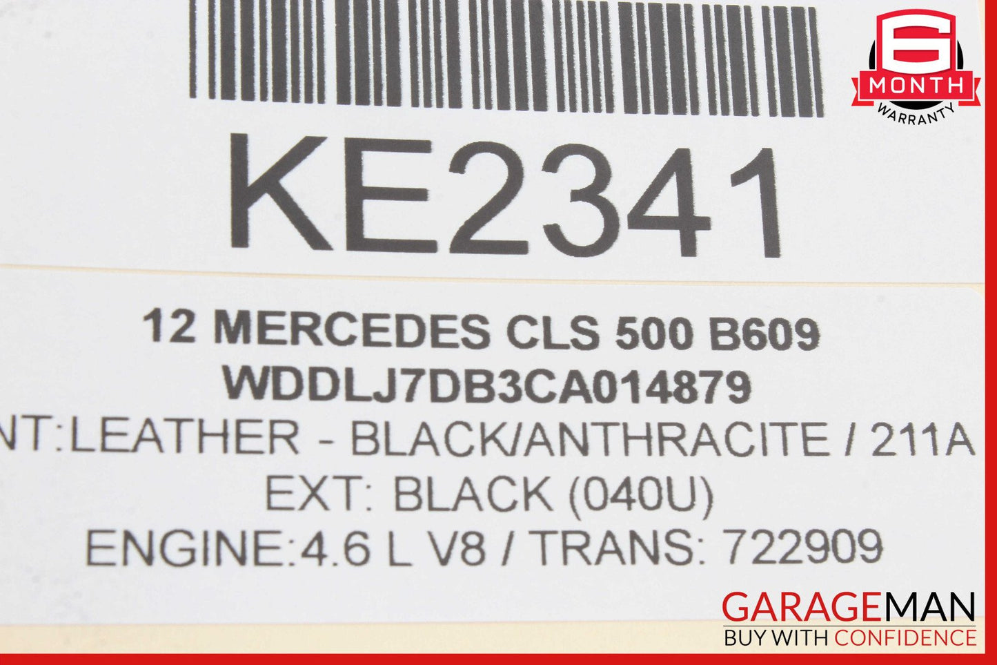 11-19 Mercedes W218 CLS550 E550 Left Side Fuel Injection Rail Line w/ Injectors