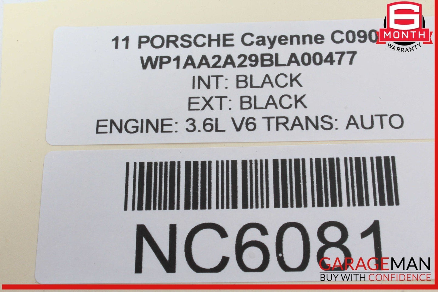 11-14 Porsche Cayenne 958 Steering Wheel w/ Paddle Shifters Black OEM