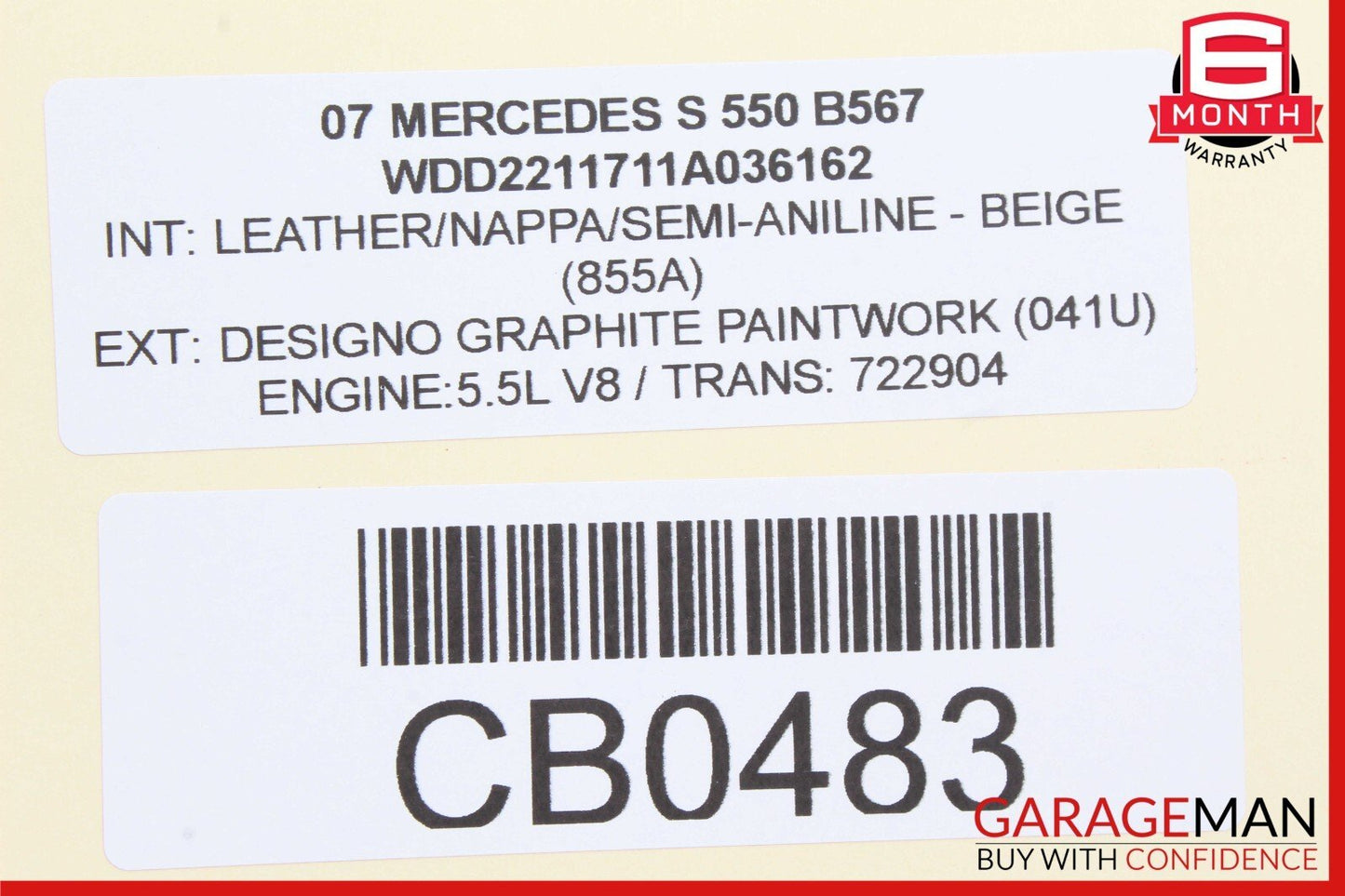 07-14 Mercedes W221 S550 Front Left Driver Side Door Lock Latch Actuator OEM