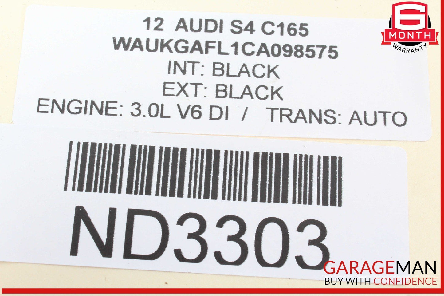 09-12 Audi S4 Rear Left Driver Side Bumper Guide Mounting Bracket OEM