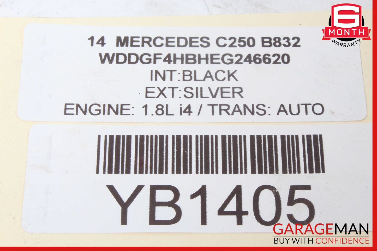 08-15 Mercedes W204 C250 Front Left & Right Side Brake Calipers Caliper Set of 2