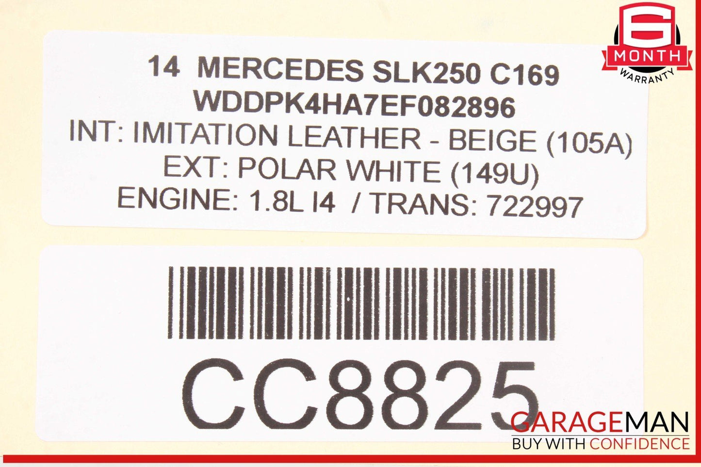 12-15 Mercedes R172 SLK250 C250 1.8L Engine Motor Block Assembly OEM 67k