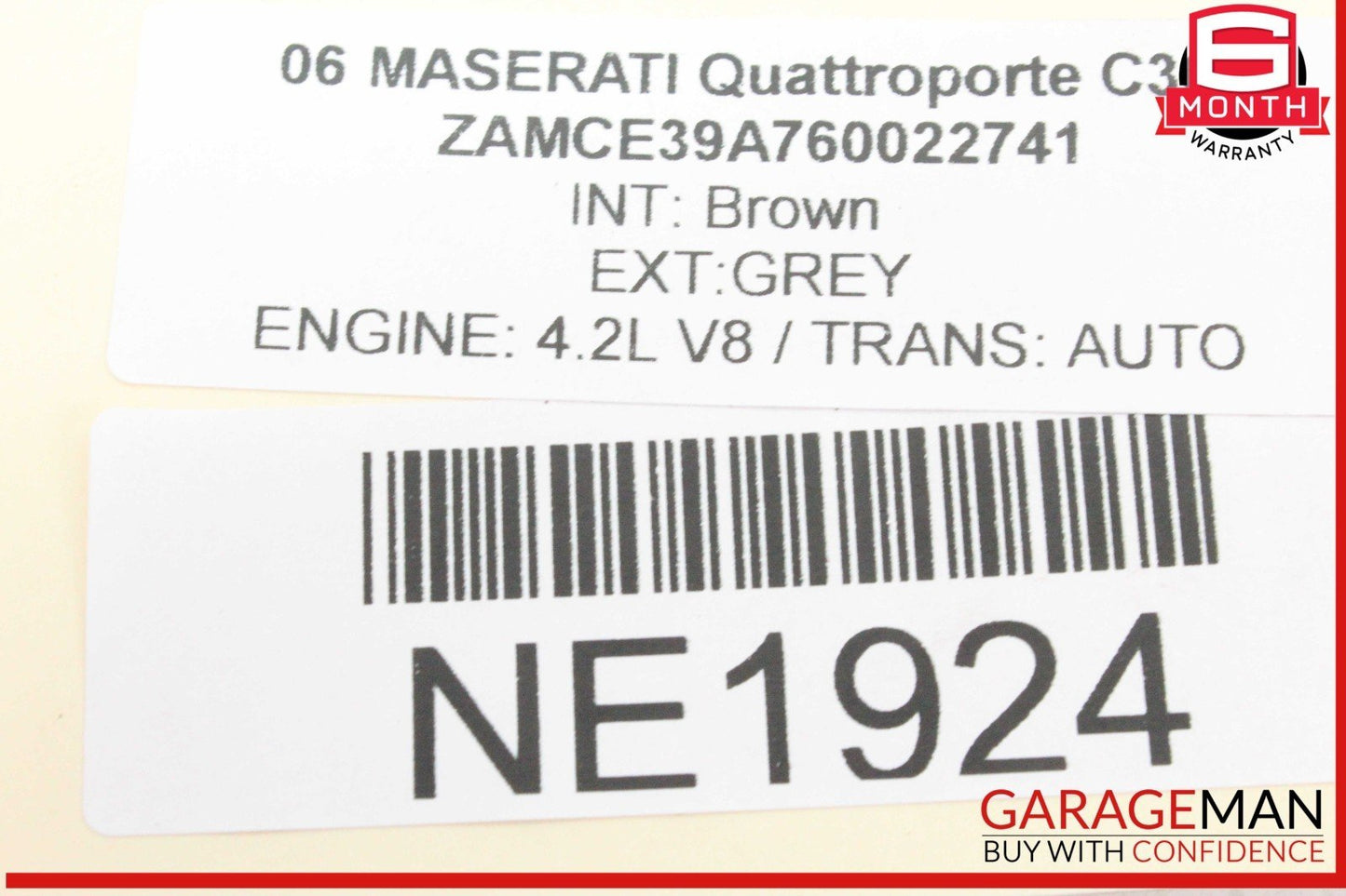 05-07 Maserati Quattroporte M139 Exhaust Manifold Left Driver Side OEM