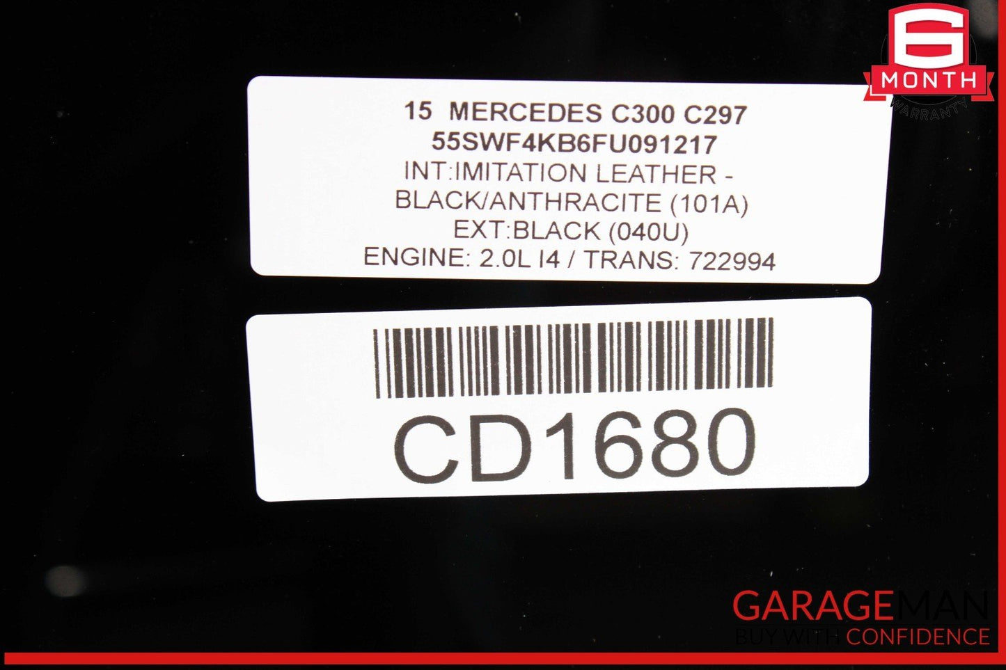 15-21 Mercedes W205 C300 C63 AMG Sliding Panoramic Sunroof Sun Roof Glass OEM