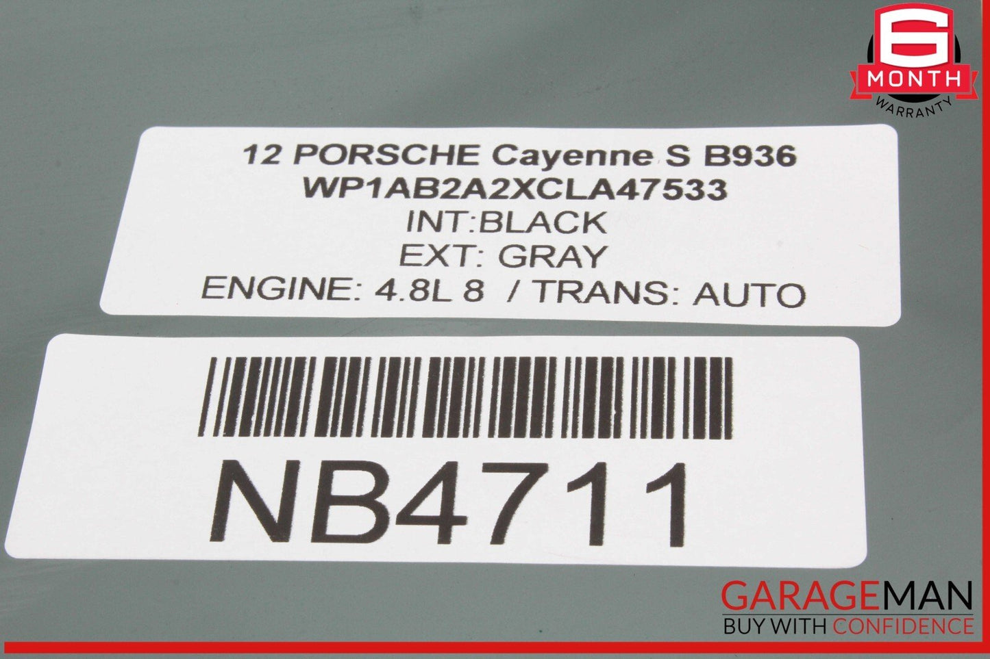 11-18 Porsche Cayenne S 958 Front Left Driver Side Door Window Glass OEM