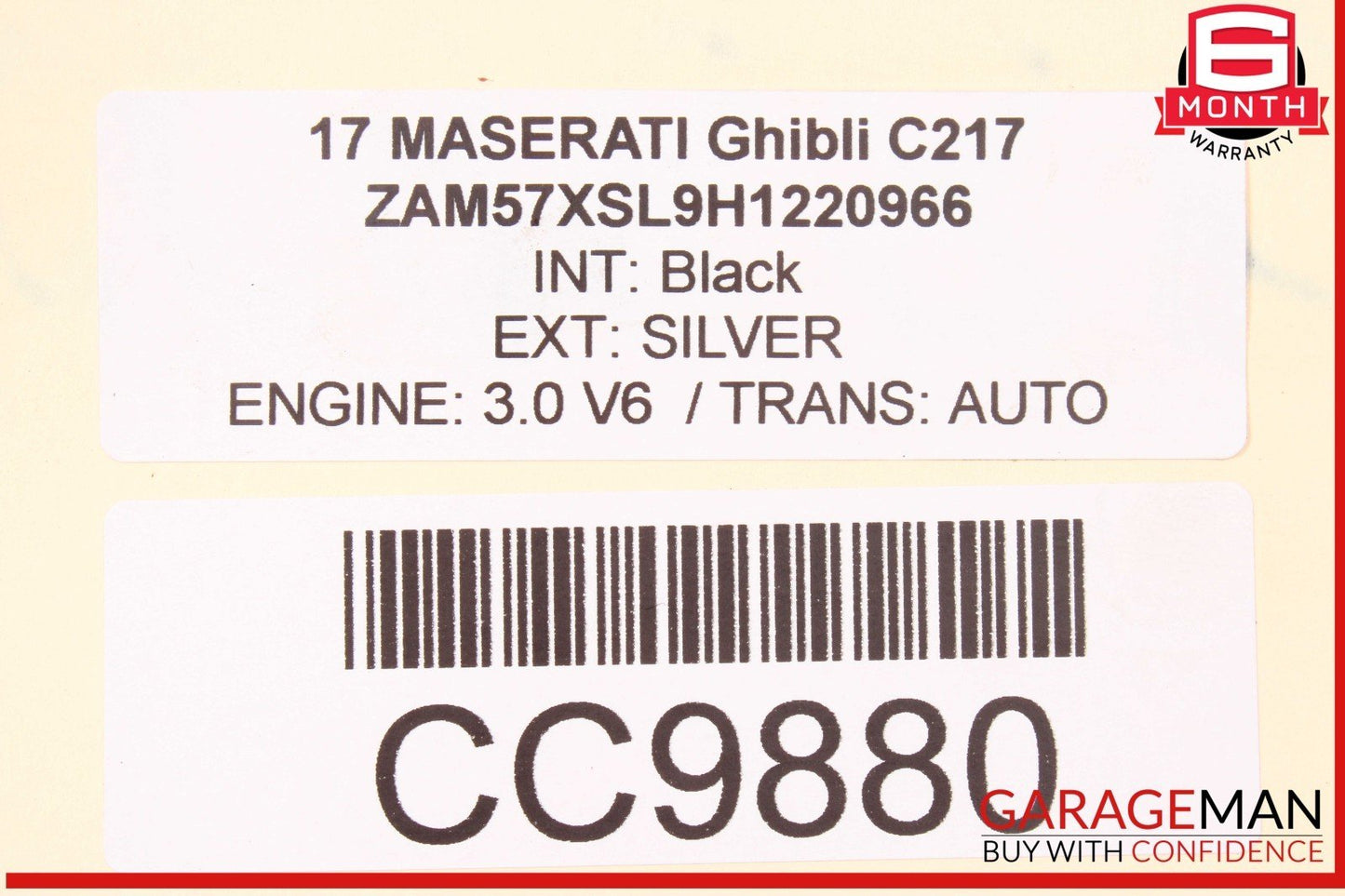 14-22 Maserati Ghibli Rear Suspension Subframe Cross Member Crossmember Frame