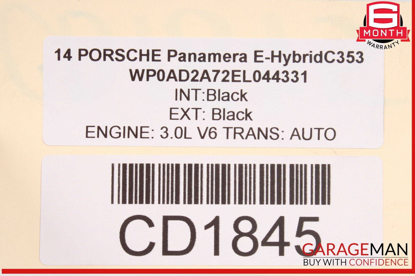 10-16 Porsche Panamera 970 Rear Sub Frame Subframe Crossmember OEM