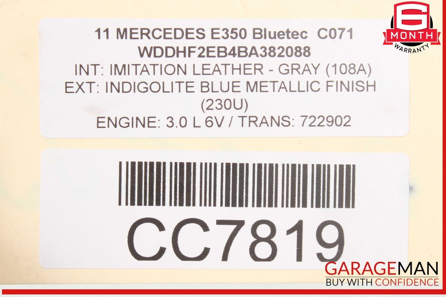 11-13 Mercedes W212 E350 CDI Bluetec 7G Automatic Transmission 722.902 OEM 144k