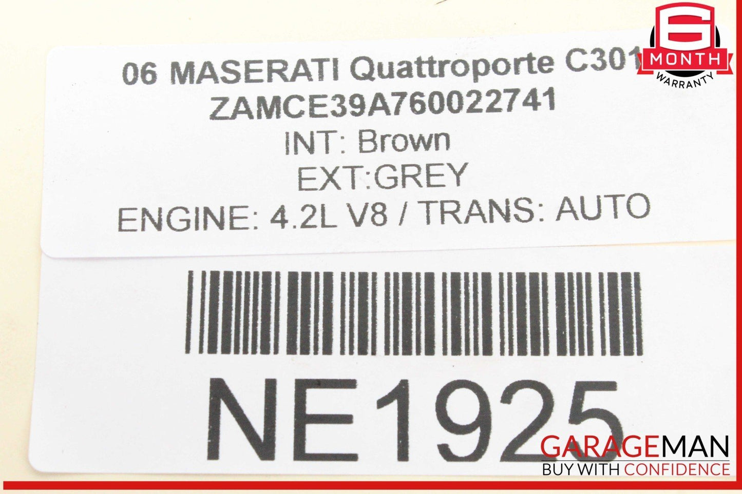 05-07 Maserati Quattroporte M139 Exhaust Manifold Right Passenger Side OEM